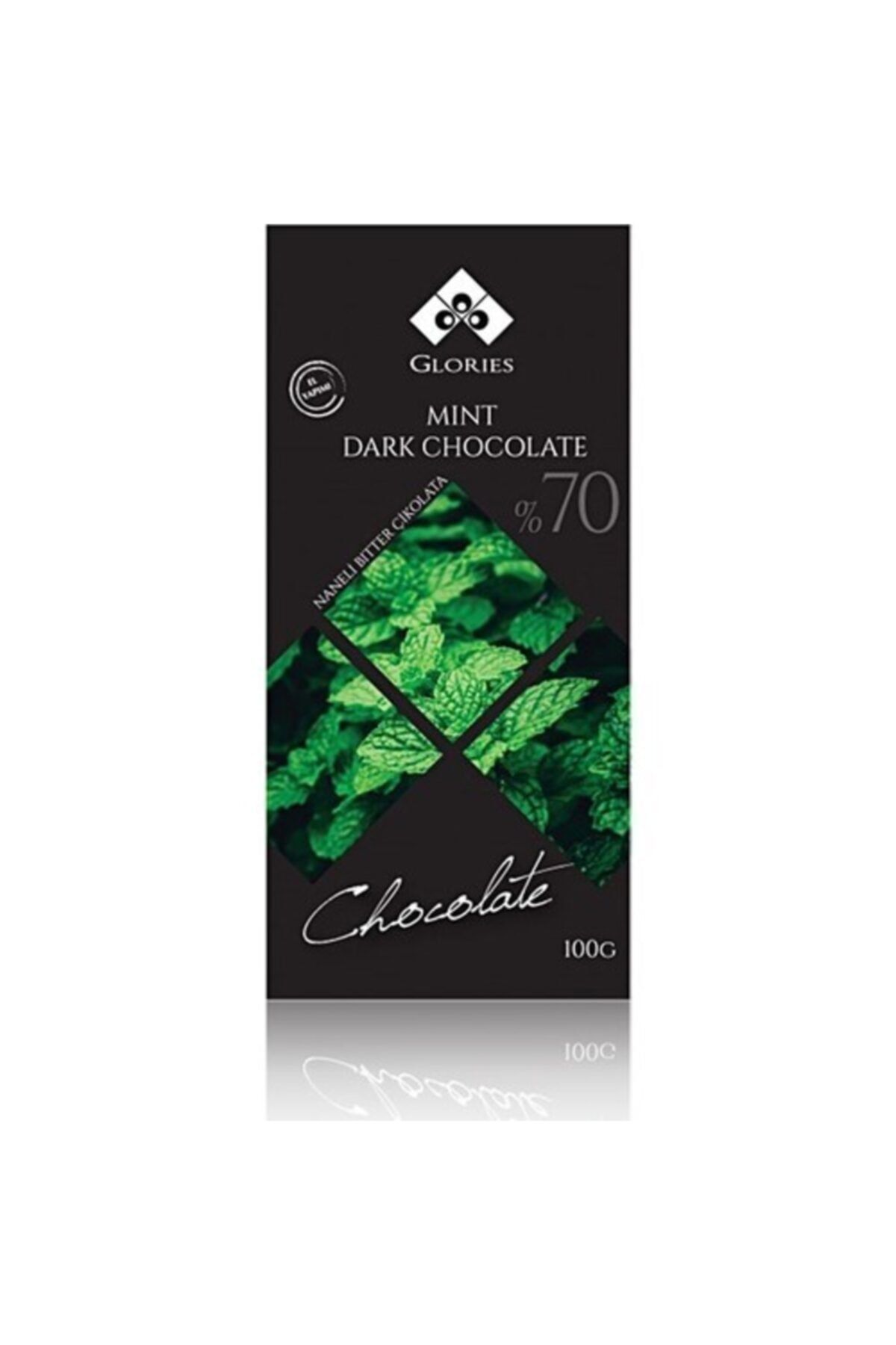 Glories Chocolate Naneli %70 Bitter Çikolata 100gr