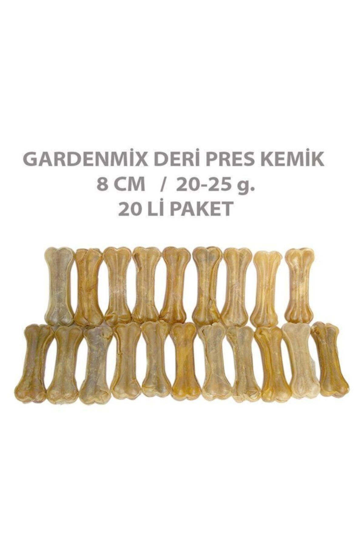 Gardenmix Deri Pres Kemik 8cm 20-25gr 20 Li Paket