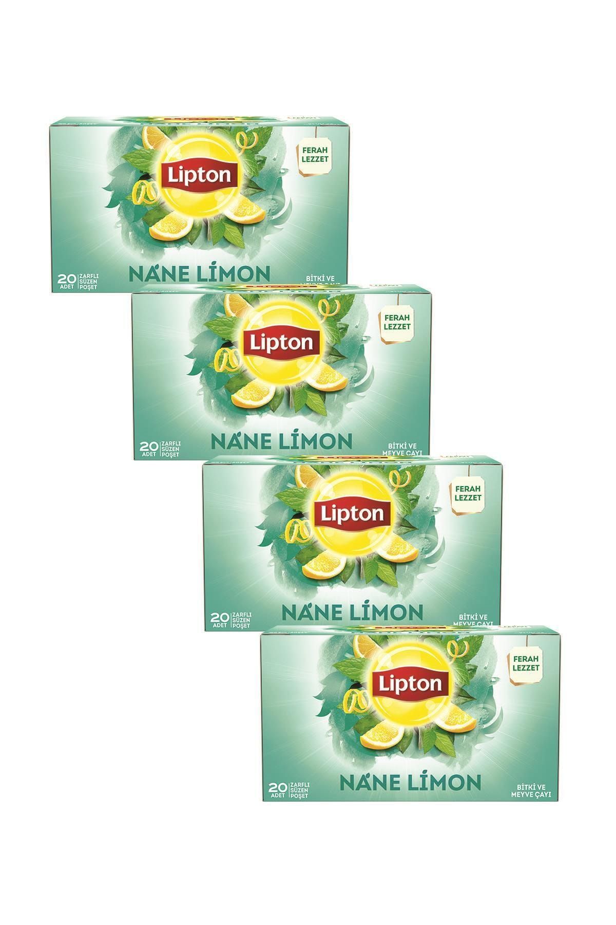 Lipton Nane Lımonlu 20'li Bardak Poset Cay X 4 Adet