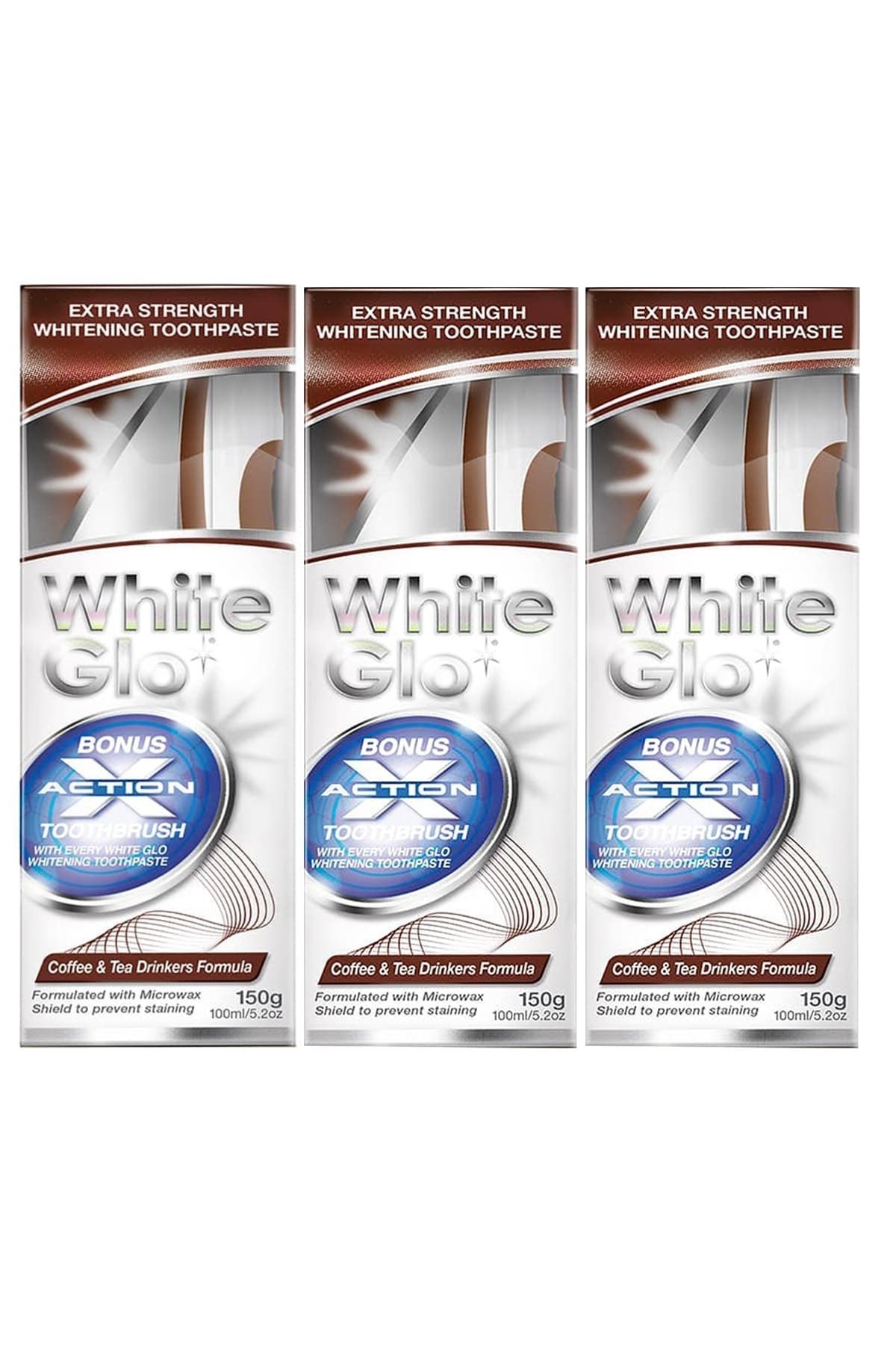 White Glo Çay -Kahve İçenlere Beyazlatıcı Diş Macunu Avantaj Paket X 3 Adet