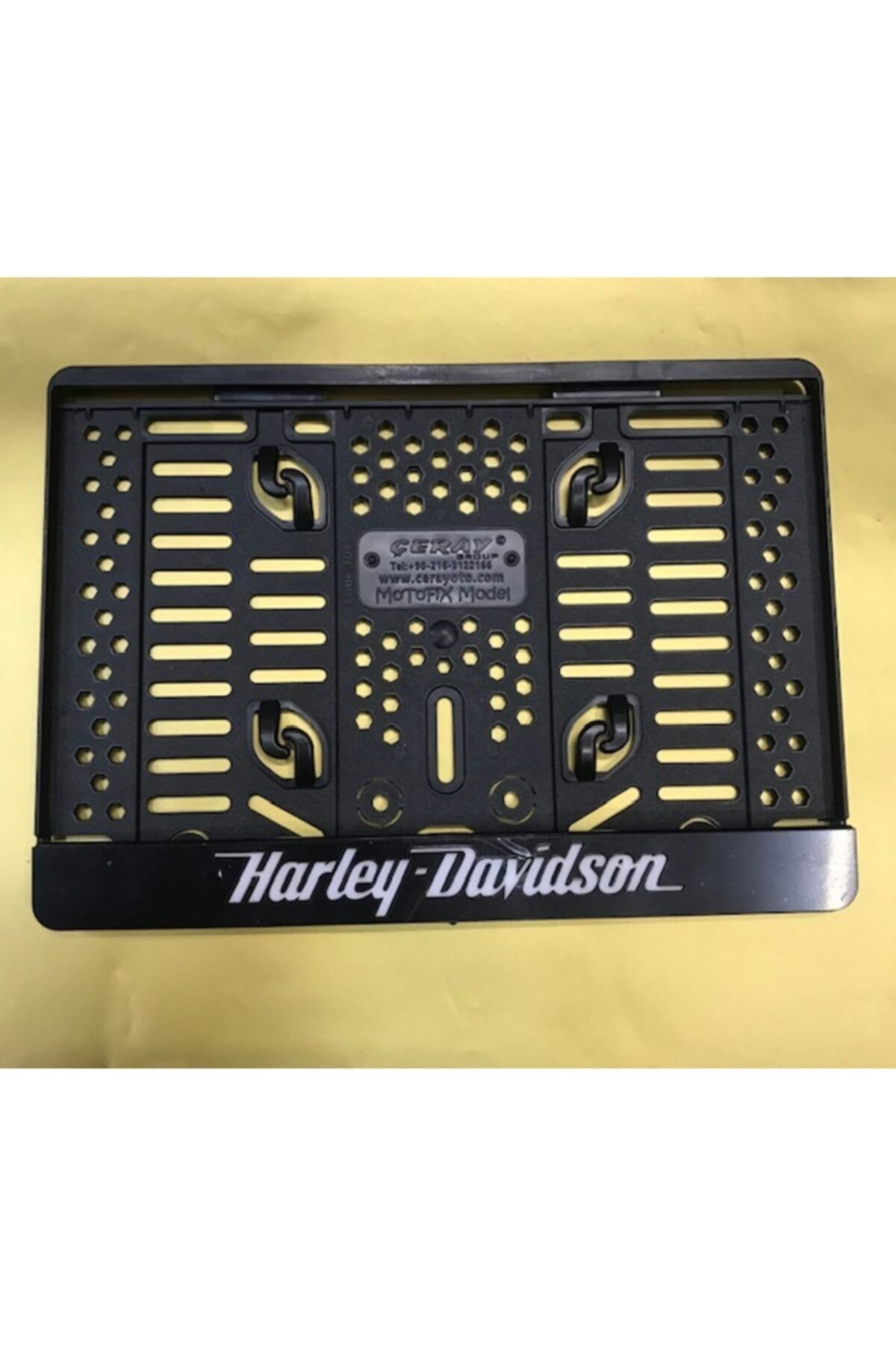 kcc tuning Harley Davıdson Yazılı Motor Uyumlu Takmatik Pleksi Plakalık Piano Black