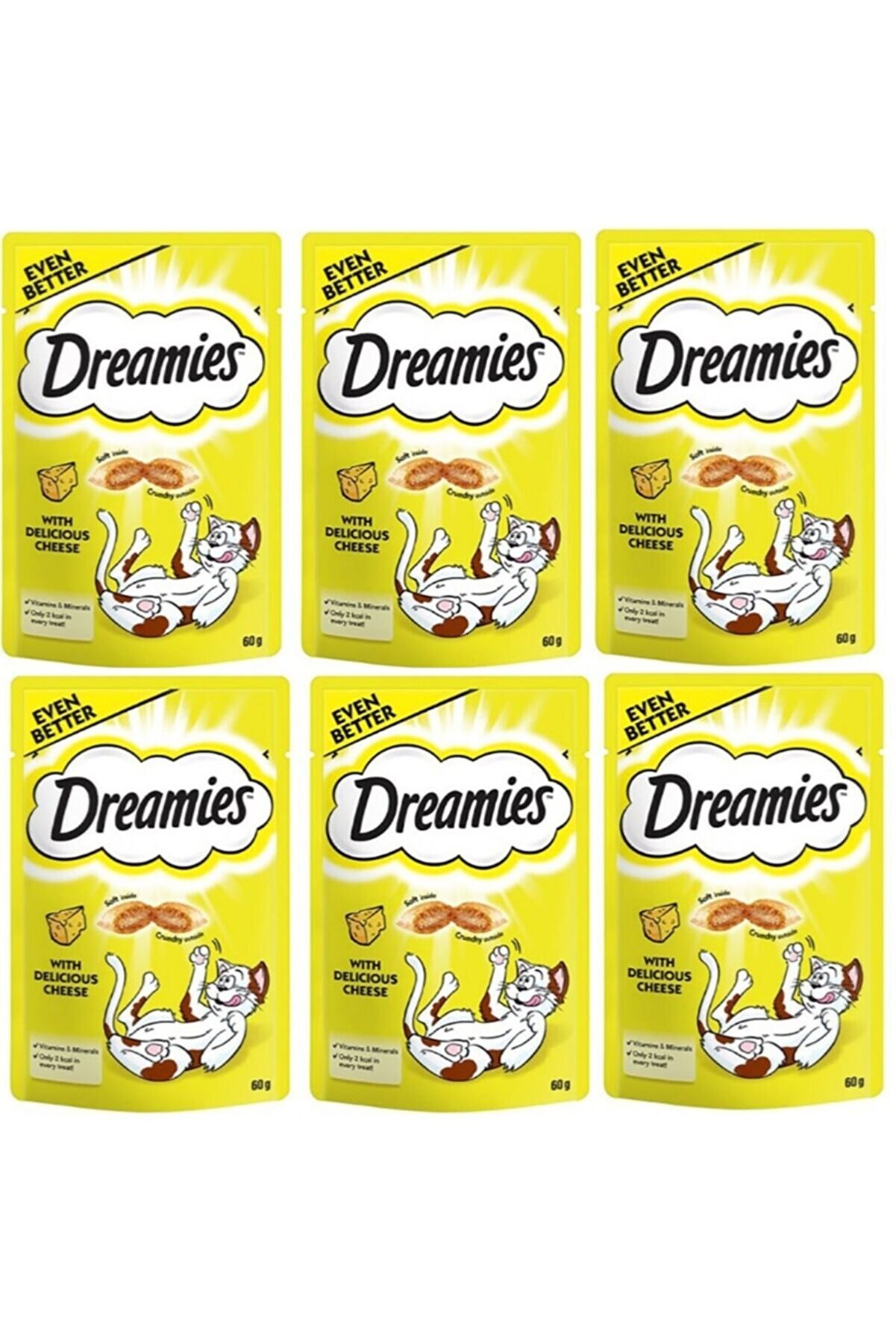 Dreamies Cheese Peynirli Kedi Ödül Maması 60 Gr X 6 Adet