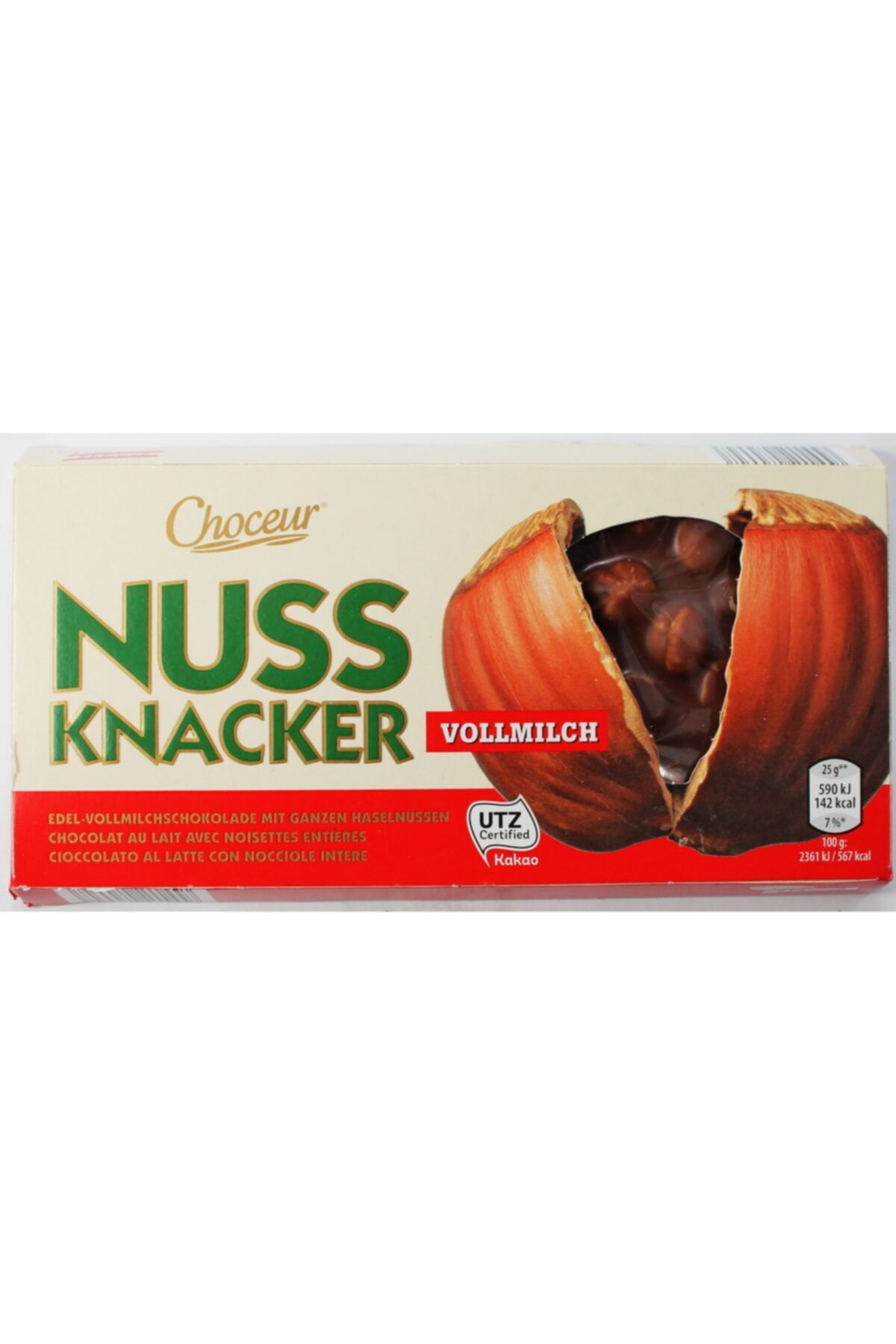 Nestle Choceur Nussknacker Bütün Fındıklı Çikolata 100gr.