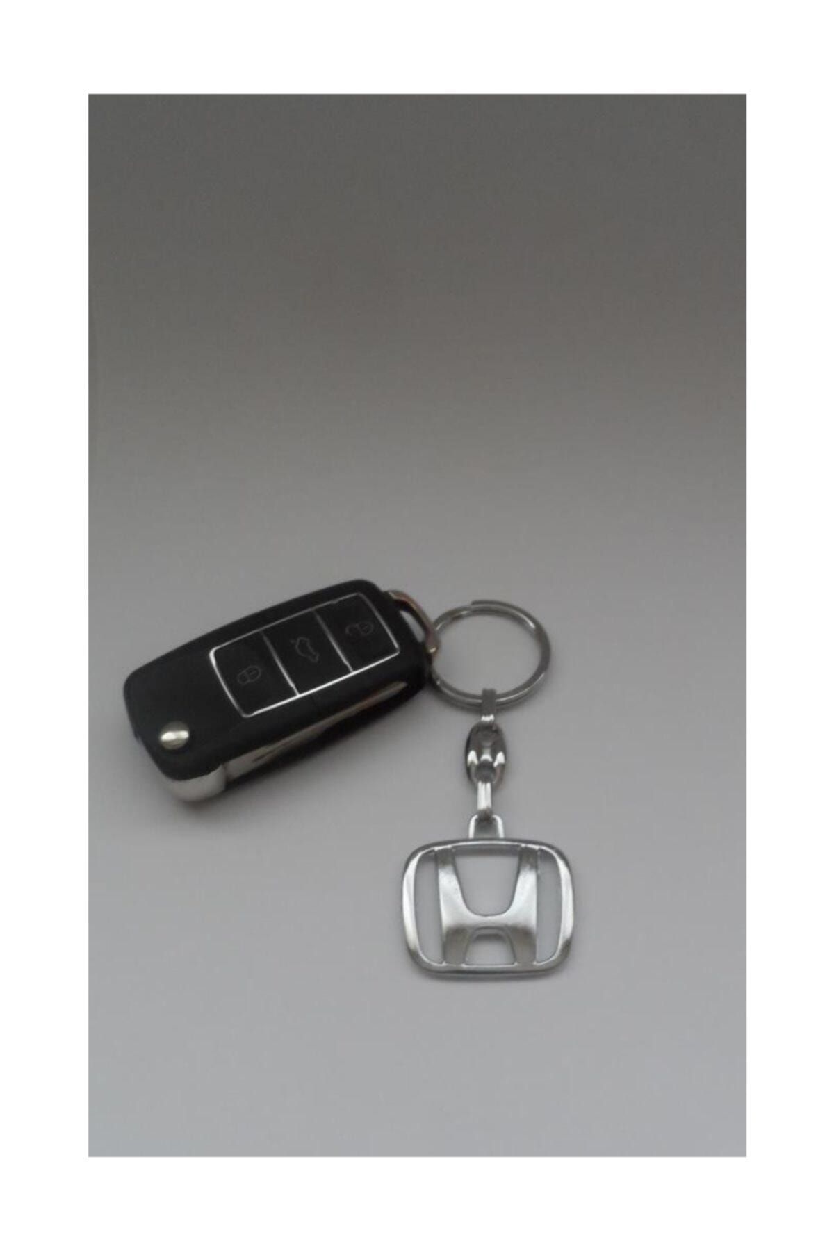 ENES Honda Araba Anahtarlığı 3d Krom Anahtarlık Metal Anahtarlık