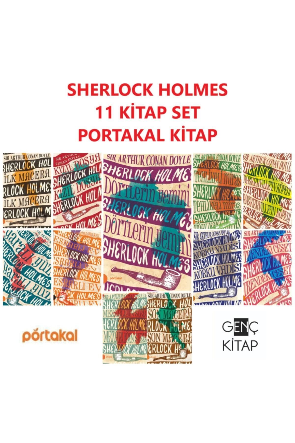 Portakal Kitap Sherlock Holmes 11 Kitap Set Sır Arthur Conan Doyle-ilk Macera-son Macera-kızıl Dosya-dörtlerin