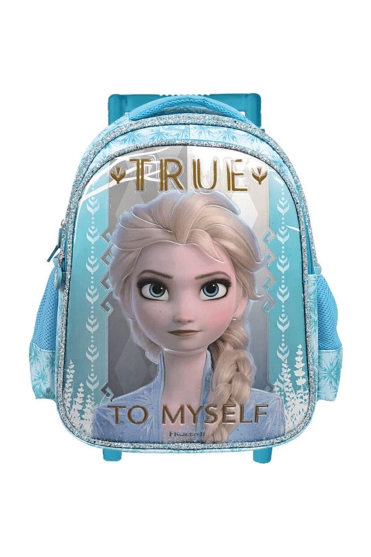 Şahin Kız Çocuk Mavi Frozen Çekçekli Ikokul Çantası