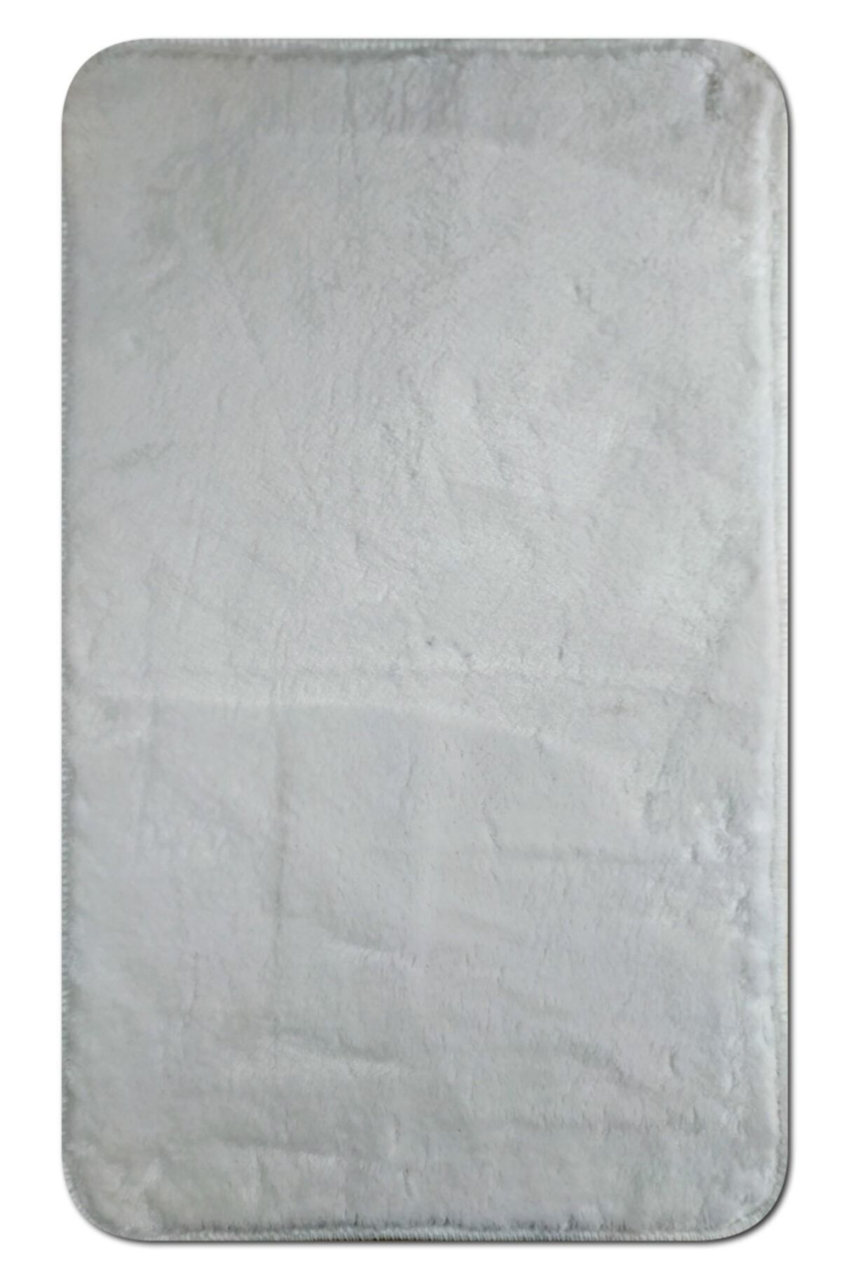 Başaran tekstil 50 X 80cm Pofuduk Kabarık Kalın Paspas, Beyaz