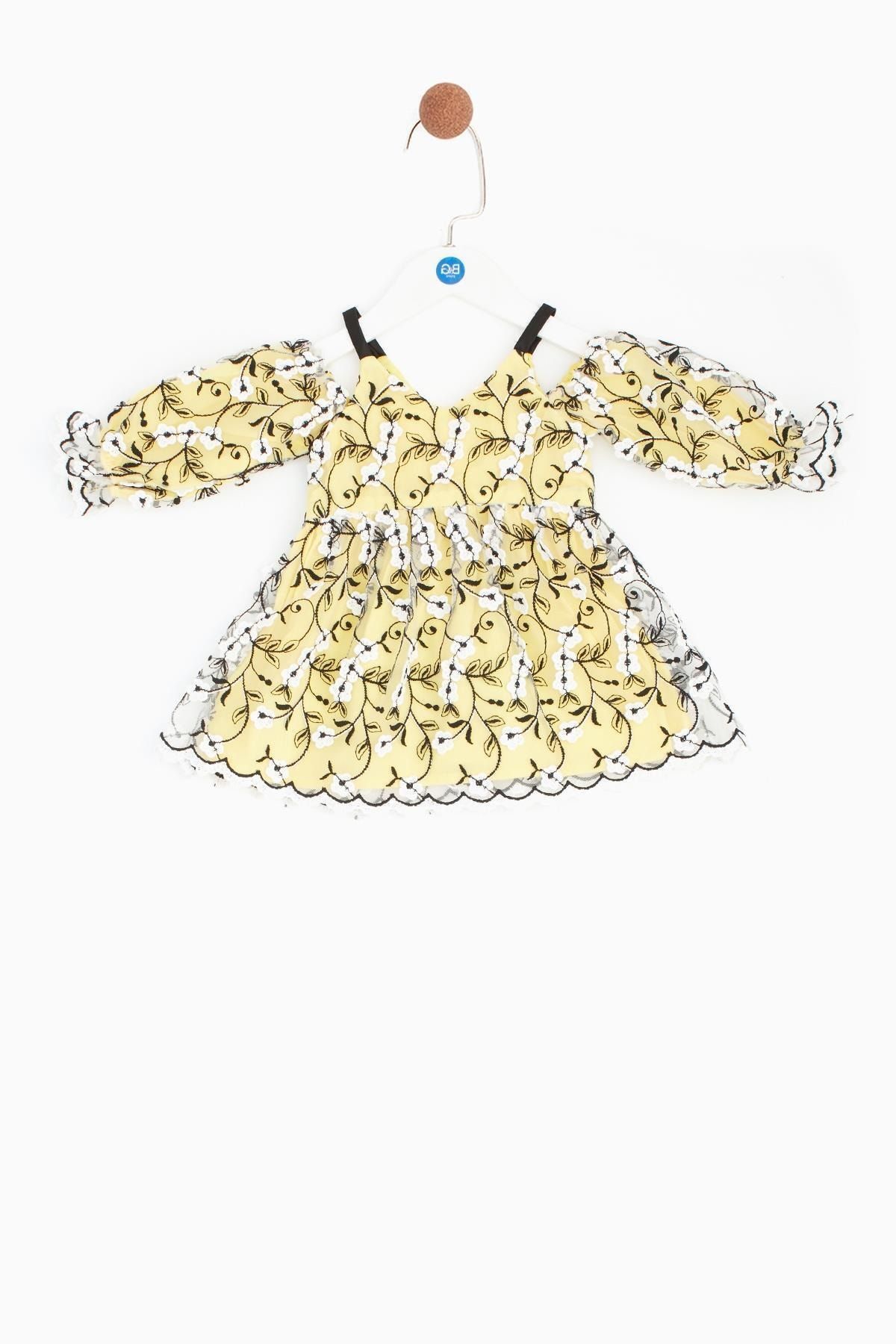 BG Baby Kız Bebek Sarı Elbise