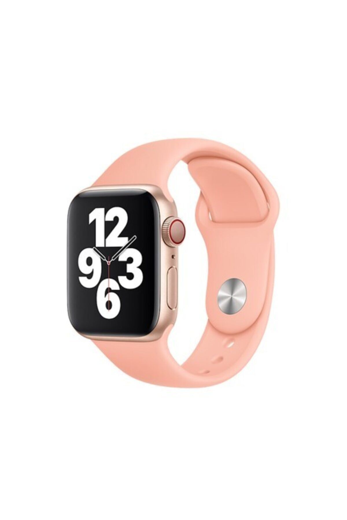 Bilişim Aksesuar Apple Watch 38 - 40-41 Mm Spor Kordon Silikon Kayış Greyfurt S / M Beden
