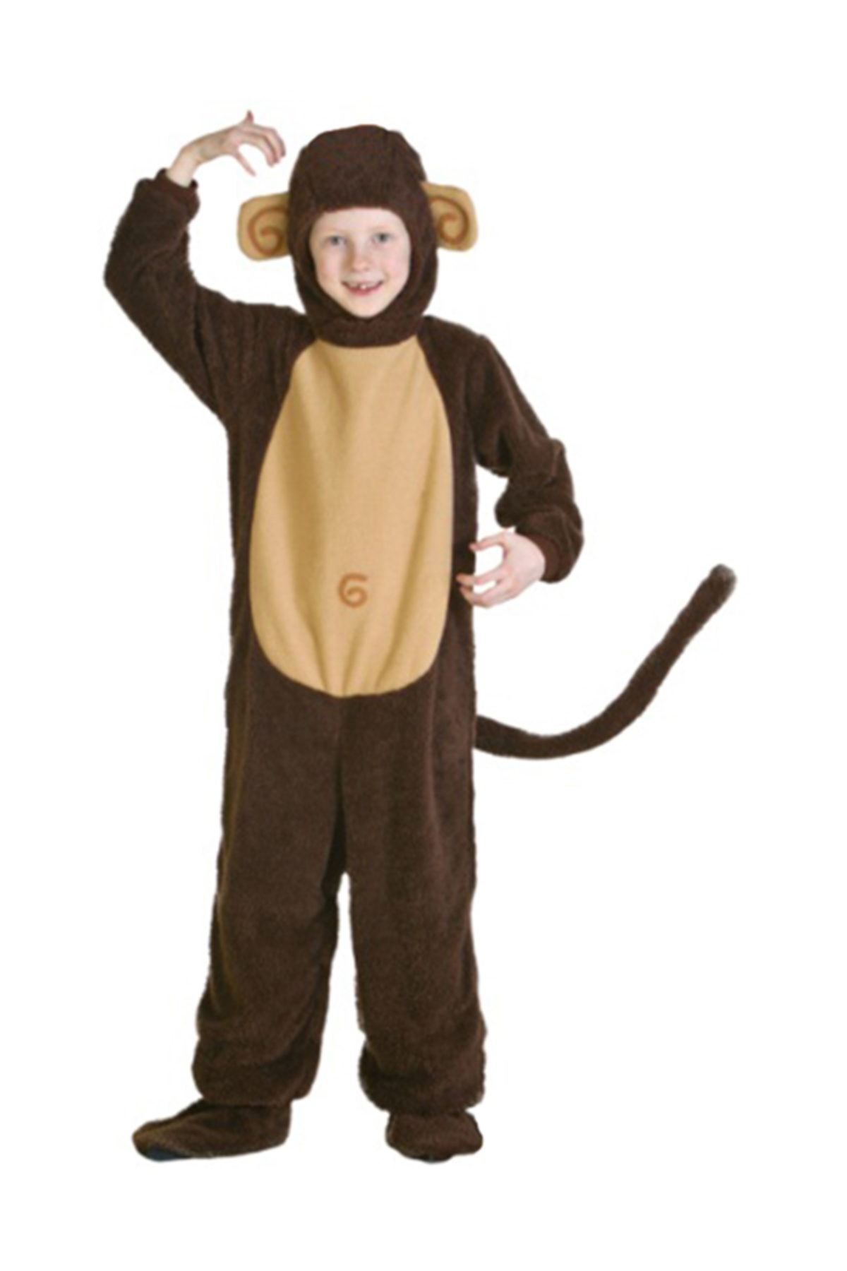 Masal Kostüm Maymun Çocuk Hayvan Kostümü
