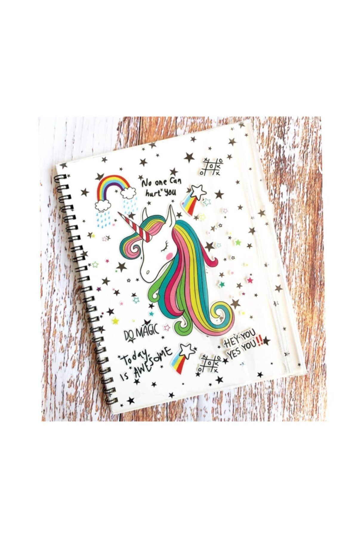 Yamamiya Unicorn Tasarımlı Kalemlik Bölmeli Kapaklı Defter