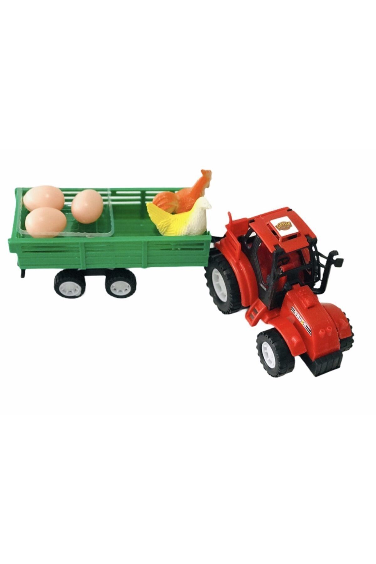 Kayyum Oyuncak Çiftlik Tavuk Yumurta Taşıyan Traktör Oyuncak