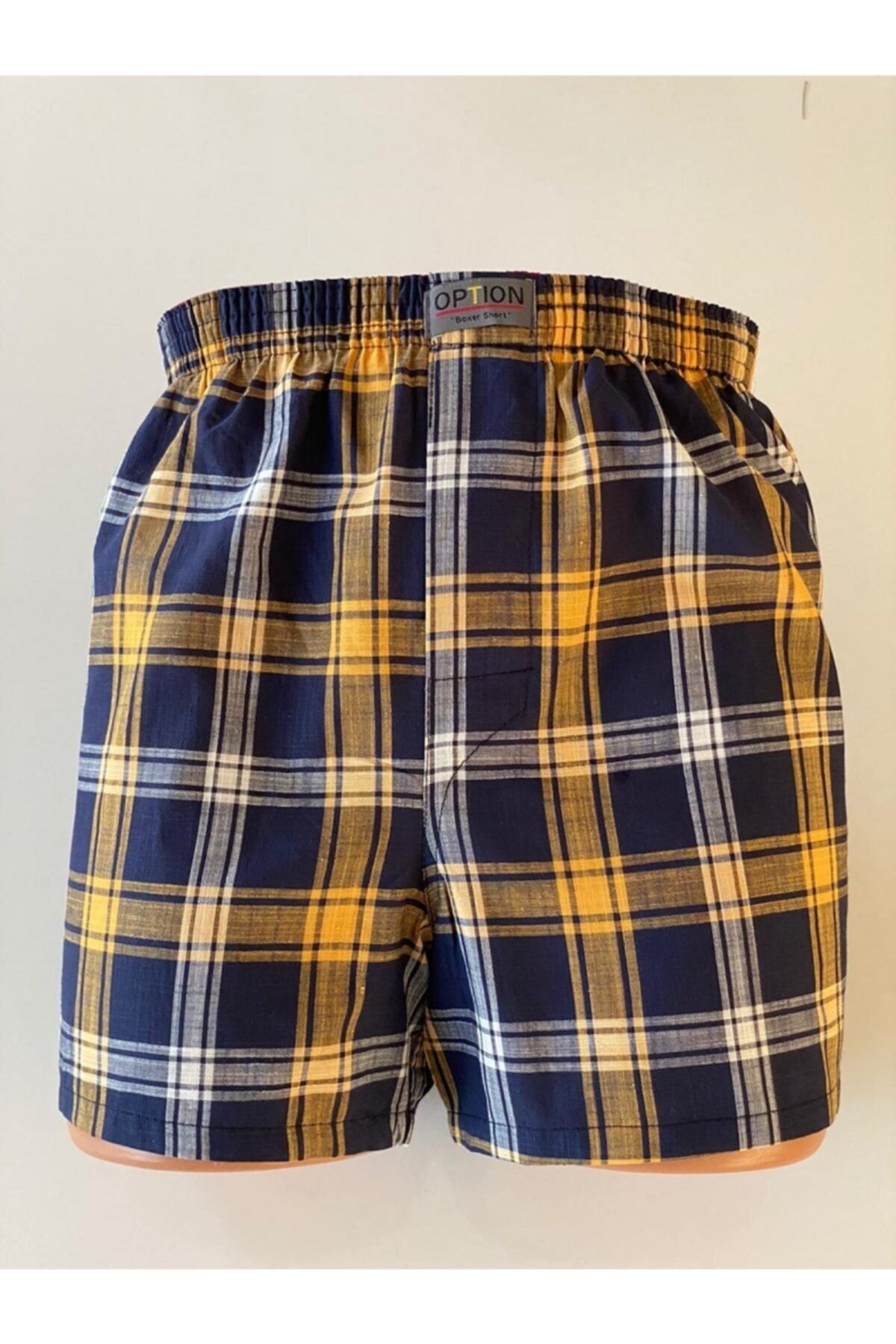 Option Erkek 5'li Paket Poplin (Pamuk) Boxer Şort