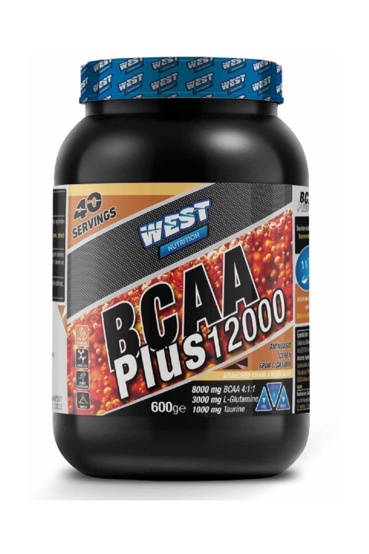 West Nutrition Bcaa Plus 12000 - 600 Gr. - Kola