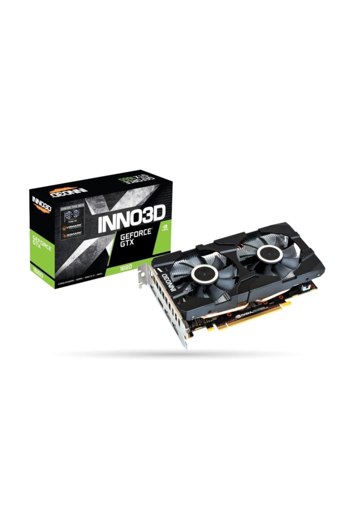 INNO3D GeForce GTX 1660 Twin X2 6GB GDDR5 192Bit DX12 Gaming Ekran Kartı