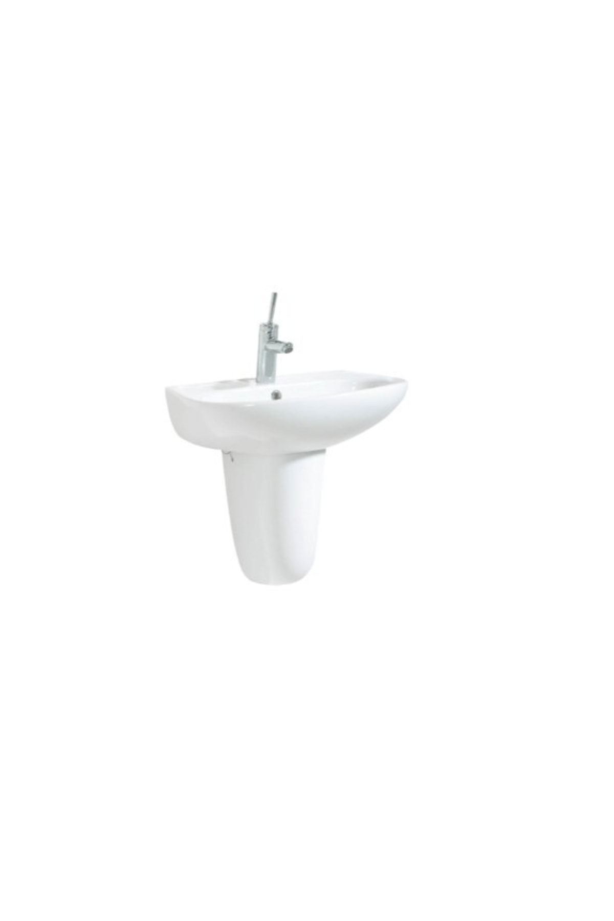 Creavit Pa055 Pitta Yarım Ayaklı Lavabo 45x55 Cm Beyaz