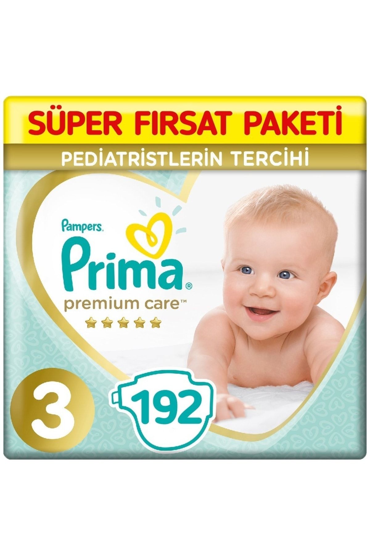 Prima Premium Care Bebek Bezi 3 Beden 6-10 Kg (2*96) 192 Adet