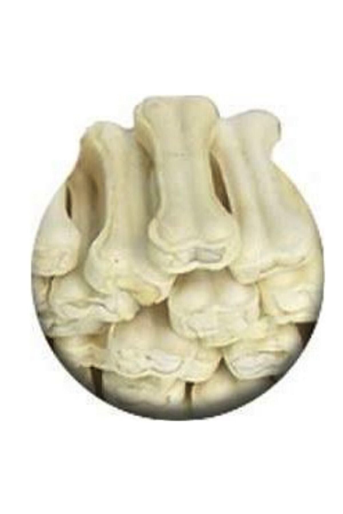 Kemik Köpek Diş Kaşıyıcı Diş Sağlığı Beyaz 12 Li Paket ( 7.5 Cm)