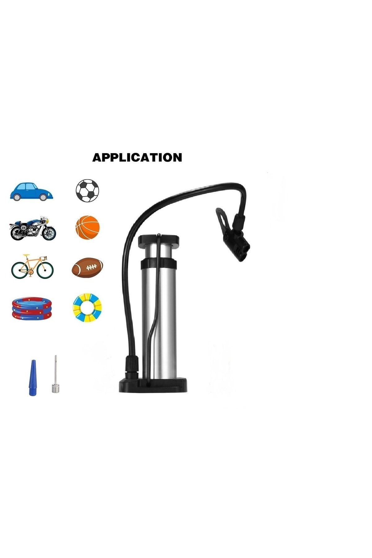 wiwi Bisiklet Pompa Lastik Hava Şişirme Pompası Araba Motor-bisiklet-top-bot