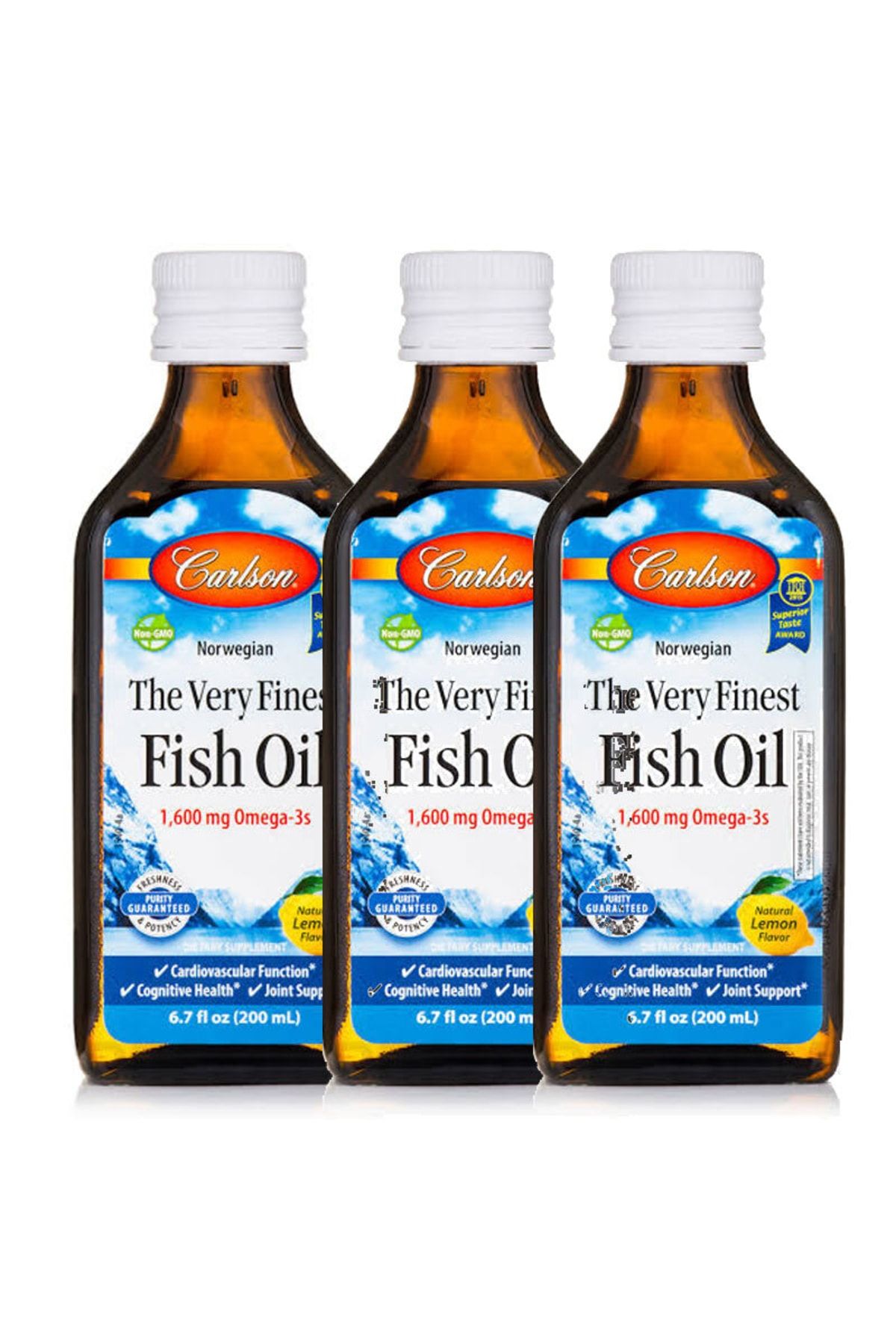 Carlson Fish Oil Liquid 200 ml Limon Aromalı 3 Adet