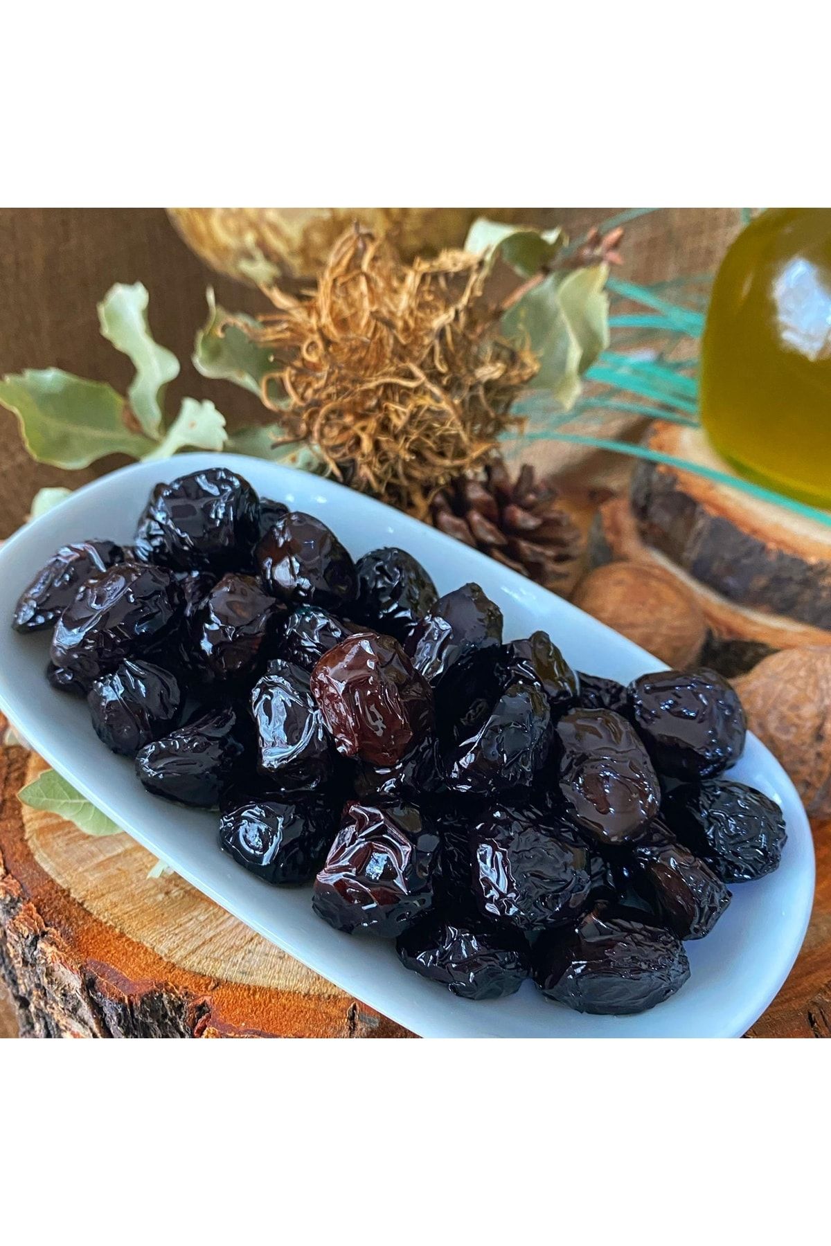 HATAY ŞAHİN ÇİFTLİK Hatay Kuru Sele Siyah Zeytin (Net Ürün 500 gr)