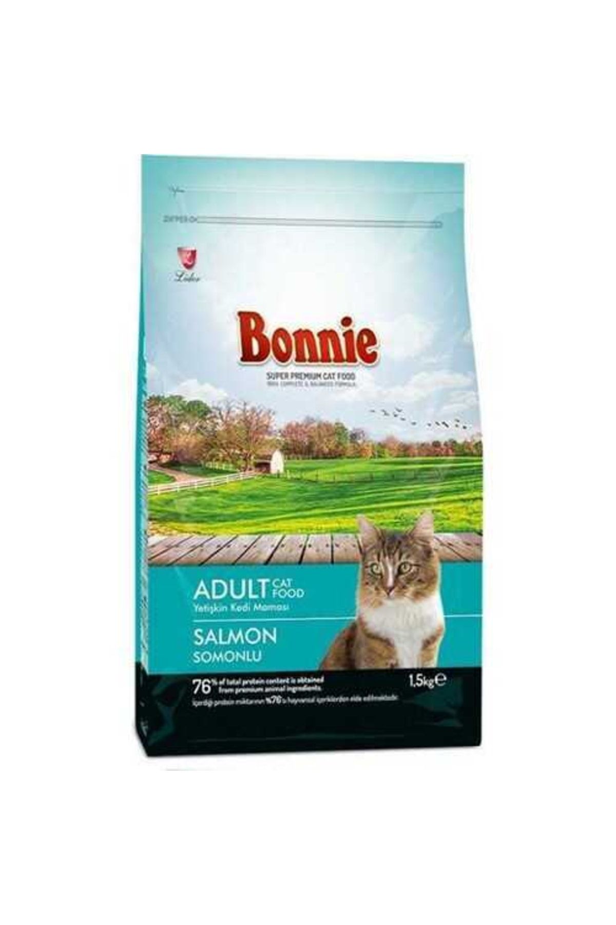Bonnie Somonlu Yetişkin Kedi Maması 1,5 kg