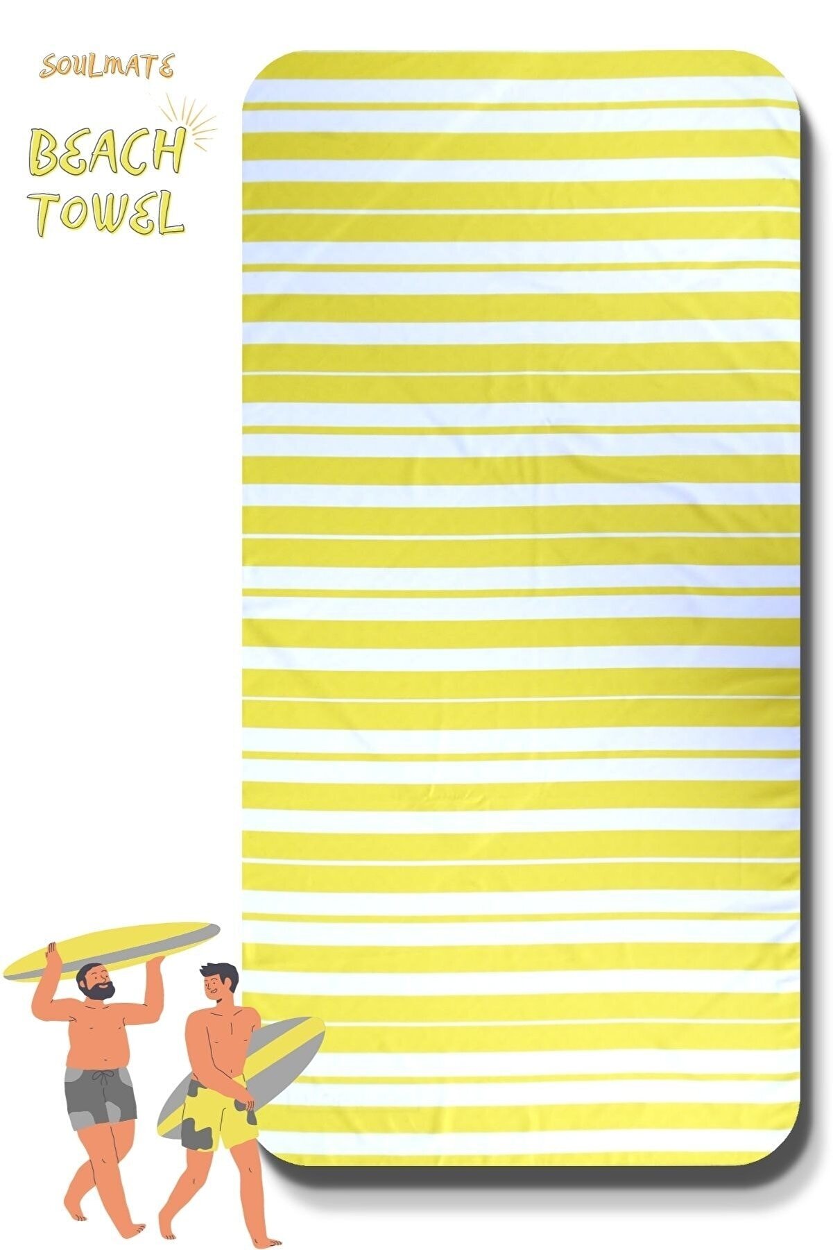 Soulmate Plaj Havlusu Ultra Emici Hafif Ince Ve Büyük Boy Plaj Spor Ve Seyahat Havlusu 140×70cm