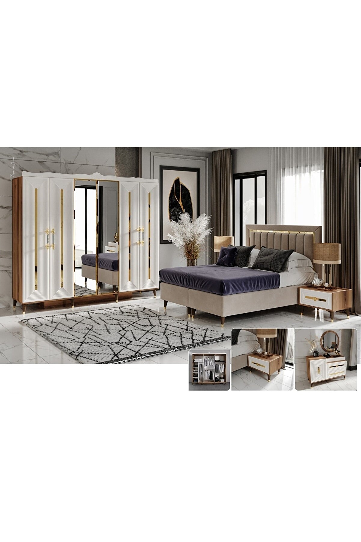 KRAL MOBİLYA HOME&amp;CONCEPT Porto Yatak Odası Takımı Fiyatı, Yorumları