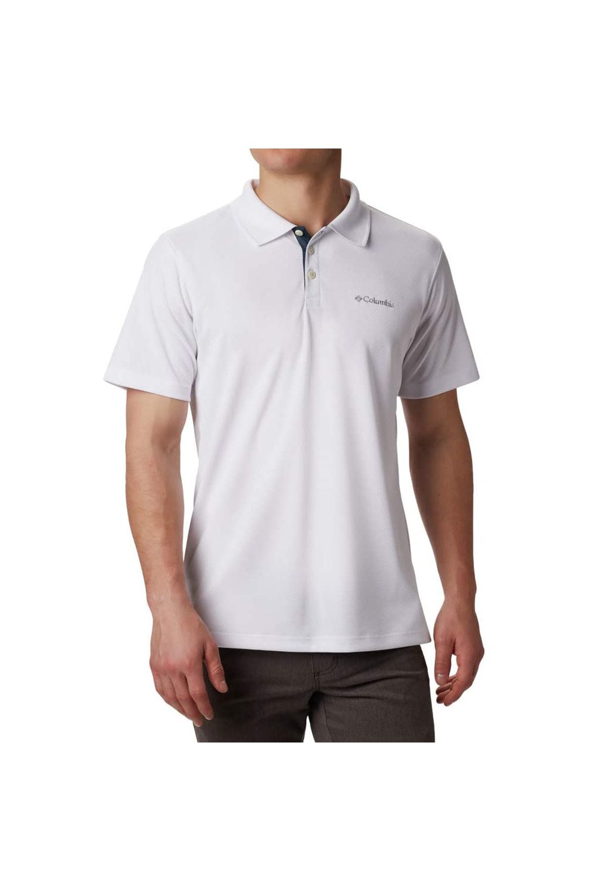 Columbia Utilizer Erkek Beyaz Outdoor Polo T-shirt Am0126-100