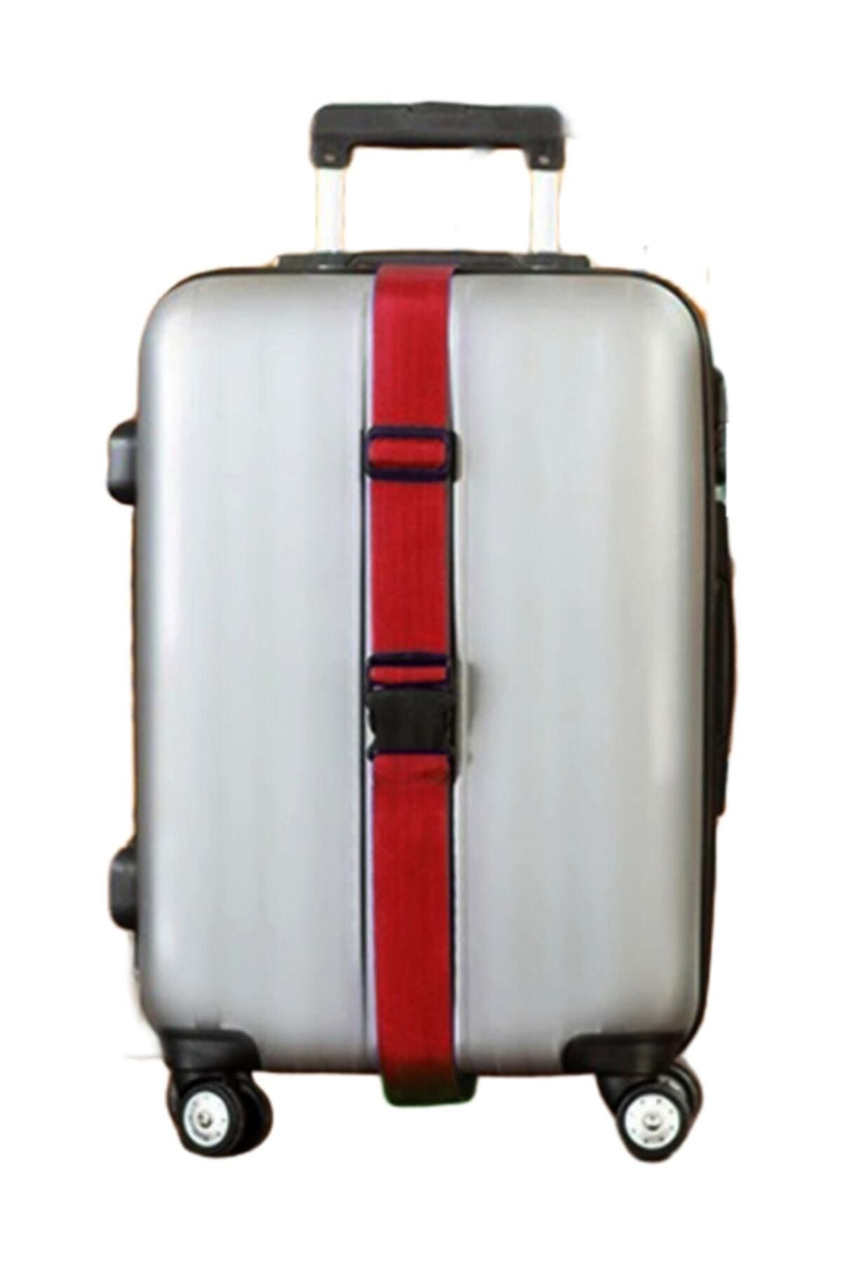Evene Valiz Kemeri Bavul Kemeri Bavul Kilidi Valiz Kilit Kırmızı
