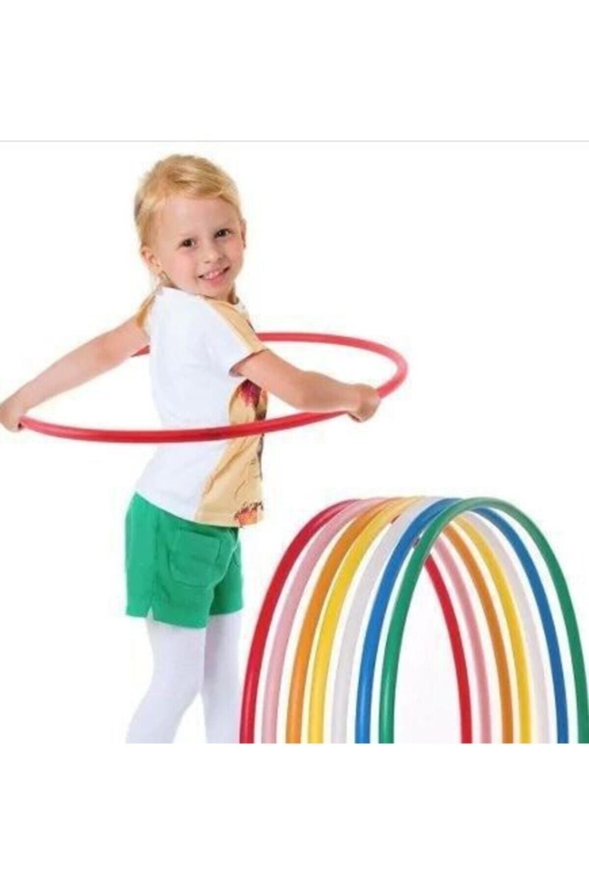 happıest 5 Adet 60 Cm Hulahop Renkli Hulahop Jimnastik Çemberi Çocuk Hulohop Egitici Eğzersiz Çember