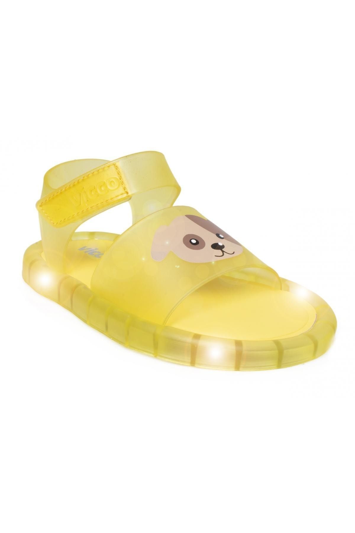 Vicco 321.p22y210 Jelly Patik Işıklı Sarı Çocuk Sandalet