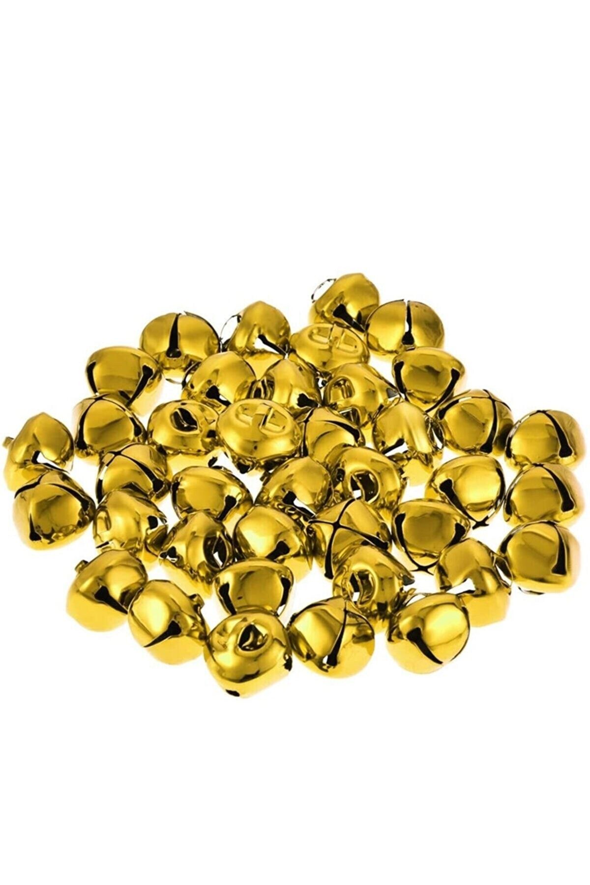 RoseRoi Süsleme Malzemesi 2cm Metal Çıngırak Zil Altın Rengi 20 Li Paket