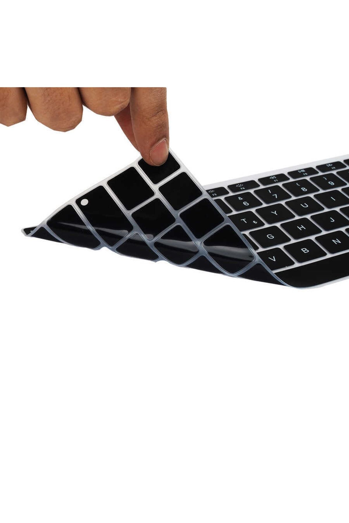 Nezih Case Macbook 13 Inç Pro Touch Bar A1706 Uyumlu Toza Sıvıya Dayanıklı Yıkanabilir Klavye Koruyucu