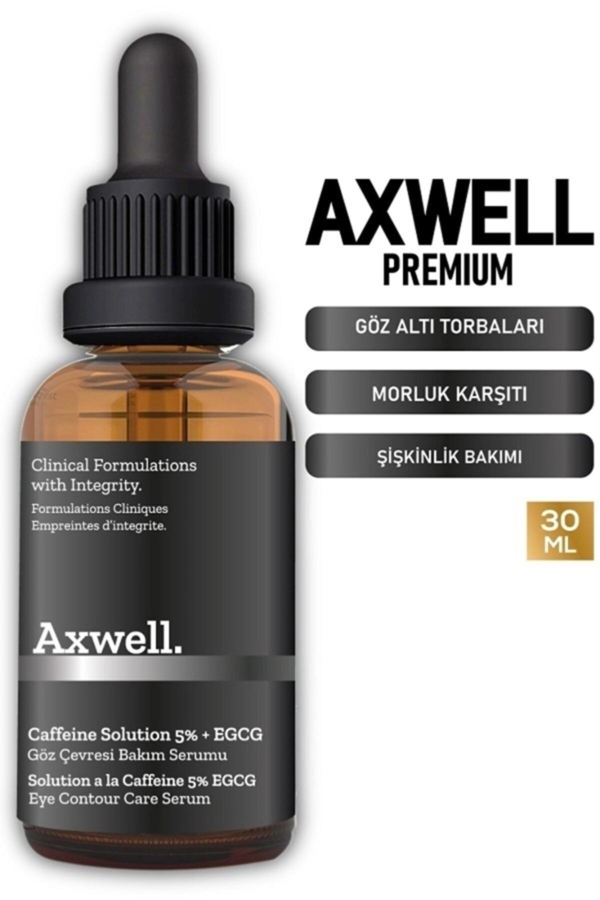 AXWELL (caffeine Solutions 5% Vitamin C) Göz Altı Torbalanma Ve Morluk Karşıtı Bakım Serumu 30 Ml