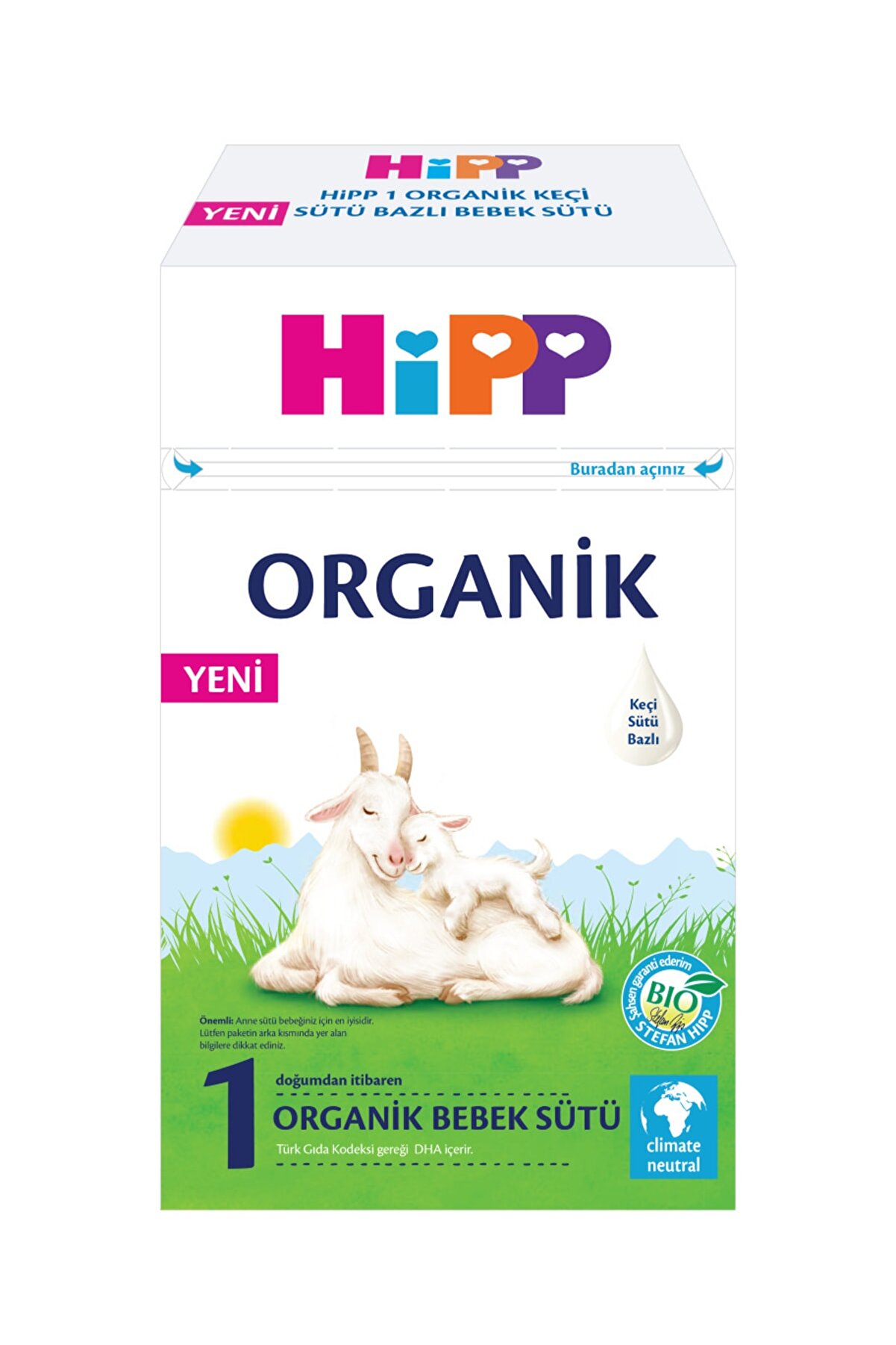 Hipp 1 Keçi Sütü Bazlı Bebek Sütü 400gr