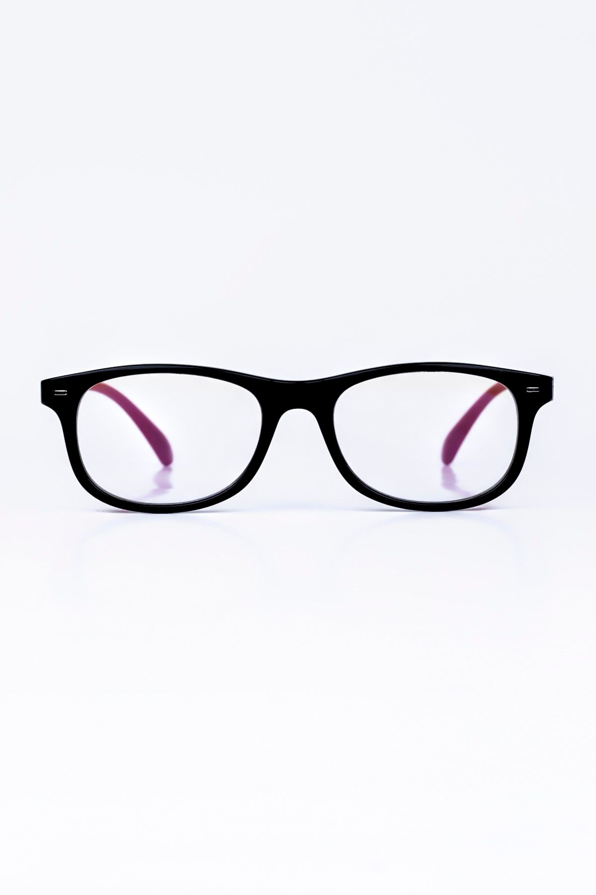LUNOX Siyah Çocuk Bilgisayar Ekran Gözlüğü Kırmızı Sap Detaylı ( 3-8 Yaş )