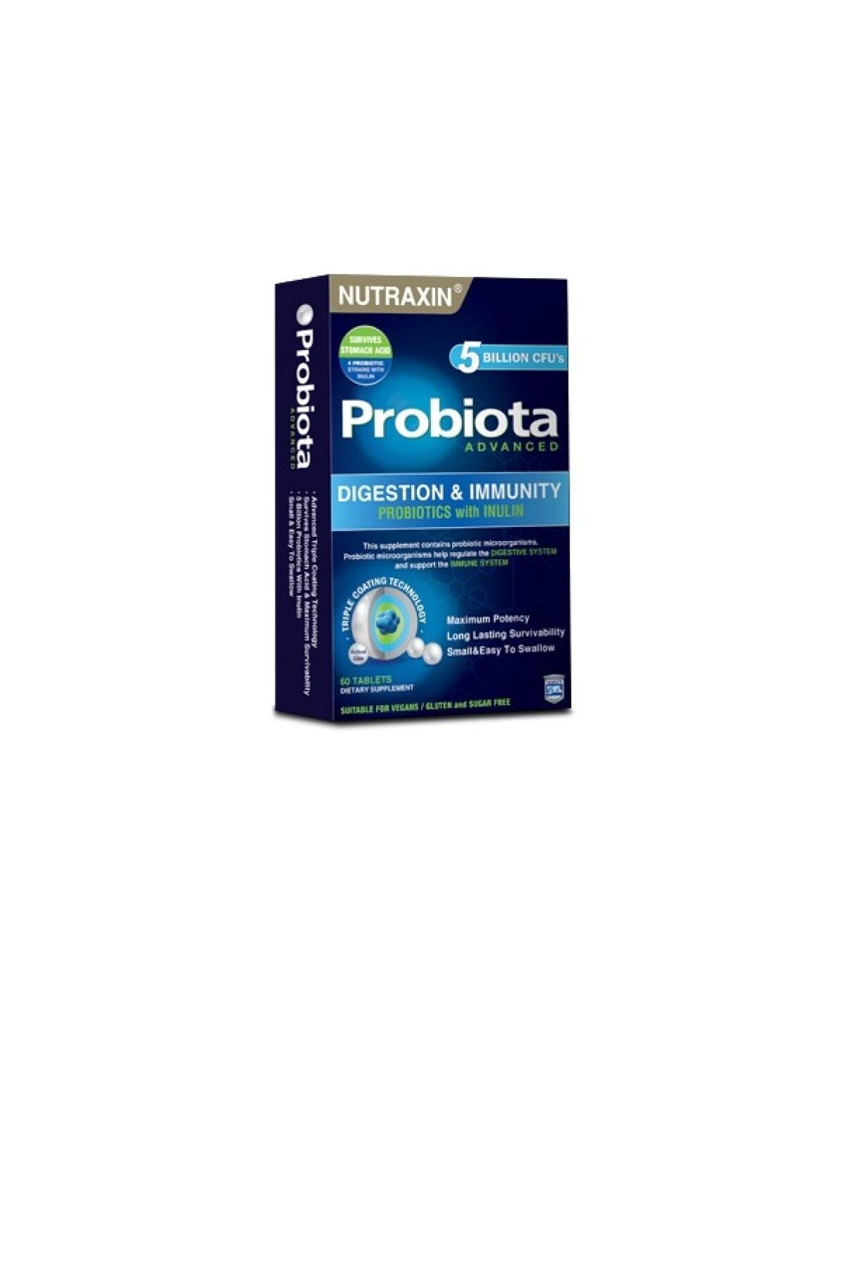 Nutraxin Bağışıklık Sistemini Desteklemeye Yardımcı Özel Probiyotik Desteği 60 Tablet - Probiota