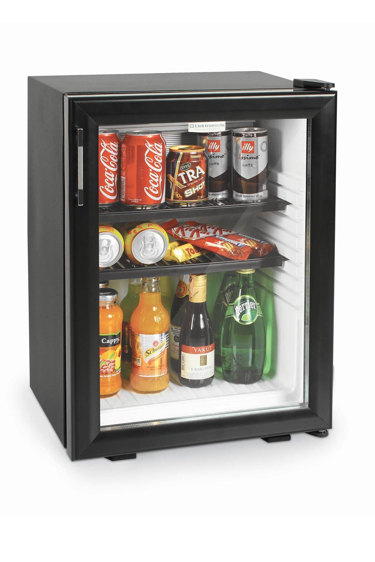 Elektromarla 35 Litre Cam Kapılı Minibar Mini Buzdolabı Otel Tipi Ev-ofis Için Uygun