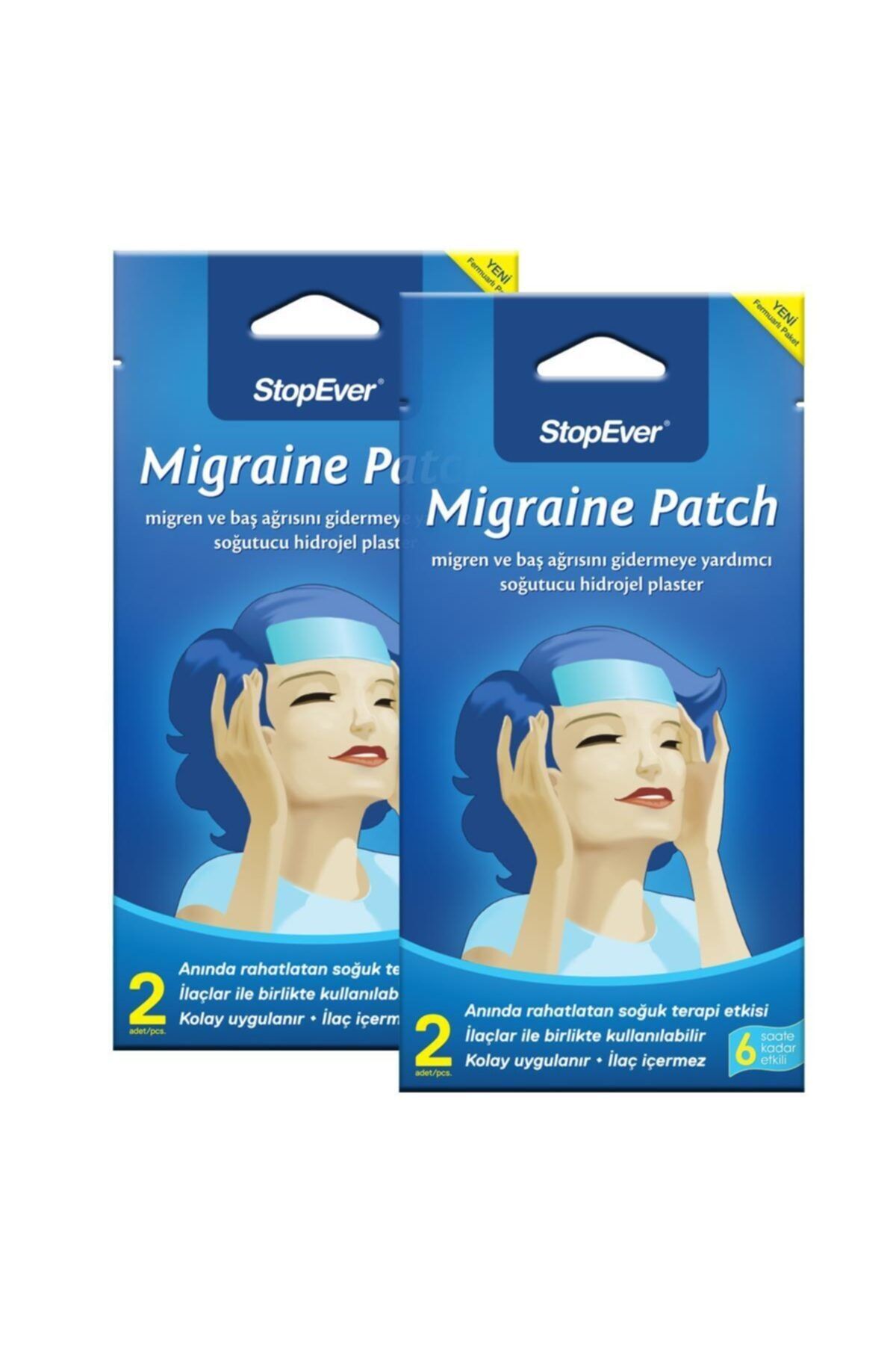 StopEver Migraine Patch - 2x2 Adet