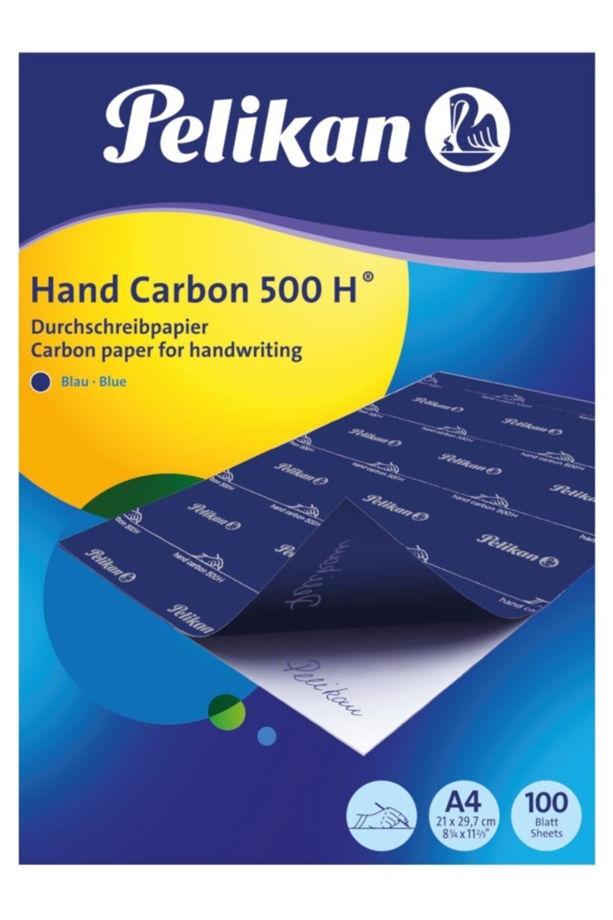 Pelikan 500h A4 Hand Mavi Karbon Kağıdı (100 Lü Paket) Pl417014crma