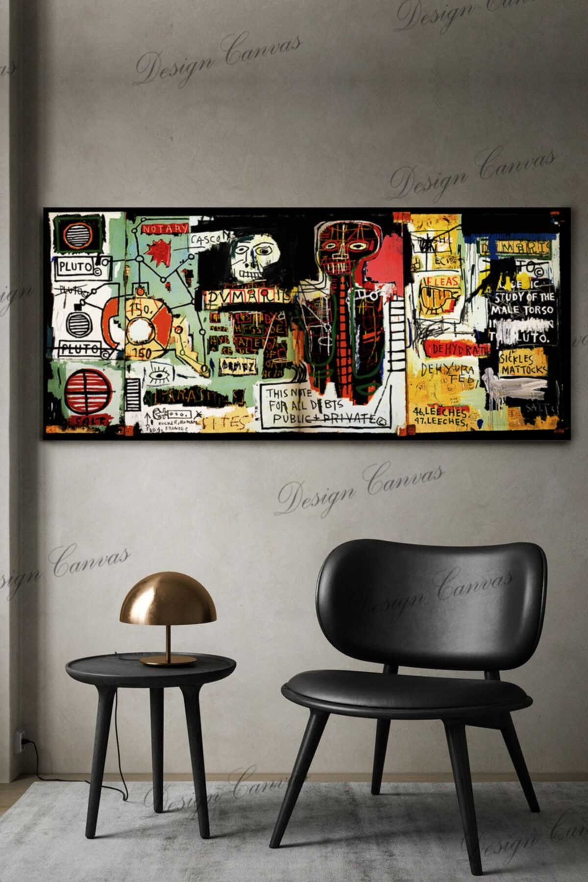 ColorVision Jean-michel Basquiat Notary Kanvas Tablo