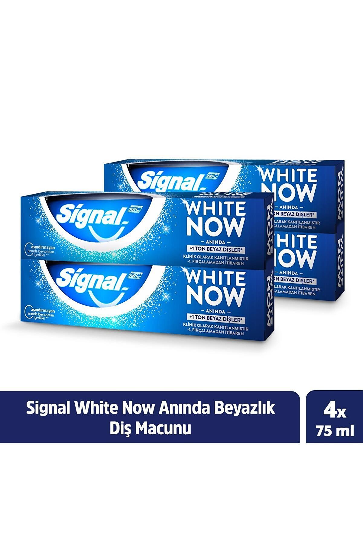 Signal White Now Anında Beyazlık Diş Macunu 75 ml X4