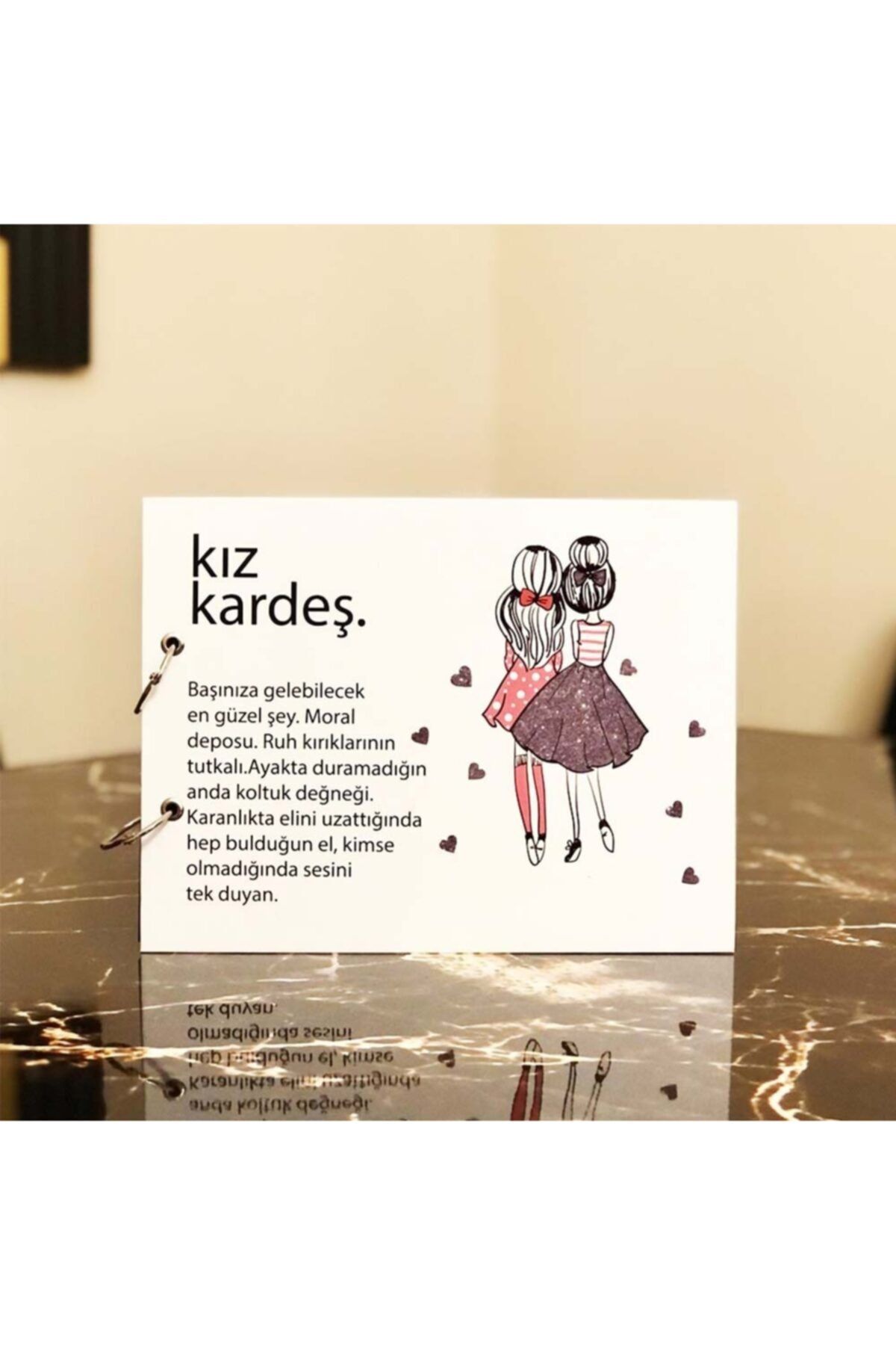 Patladı Gitti Kız Kardeş Tasarımlı Fotoğraf Albümü Anı Defteri Ve Beyaz Kalem Ve Yapıştırıcı