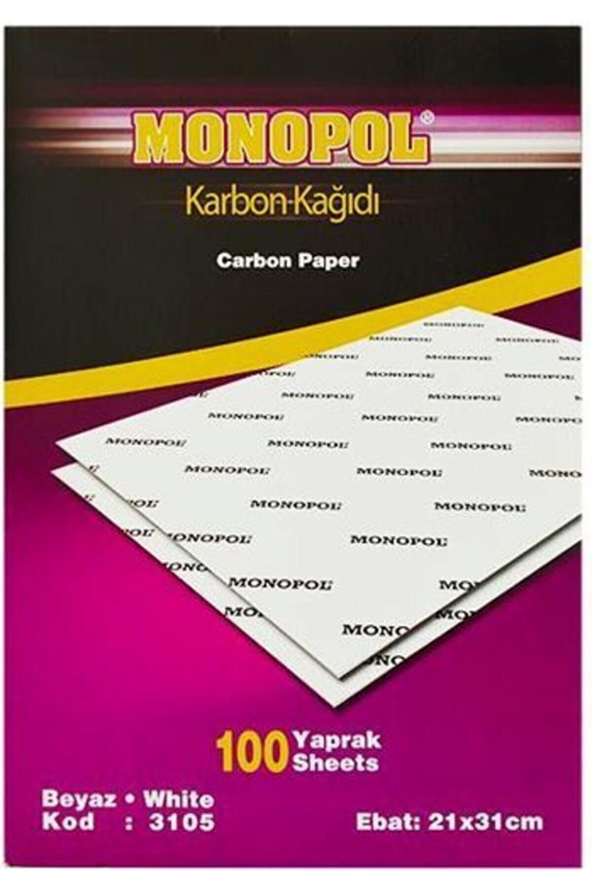 Monopol A4 Karbon Kağıdı Beyaz (5 Li Paket)