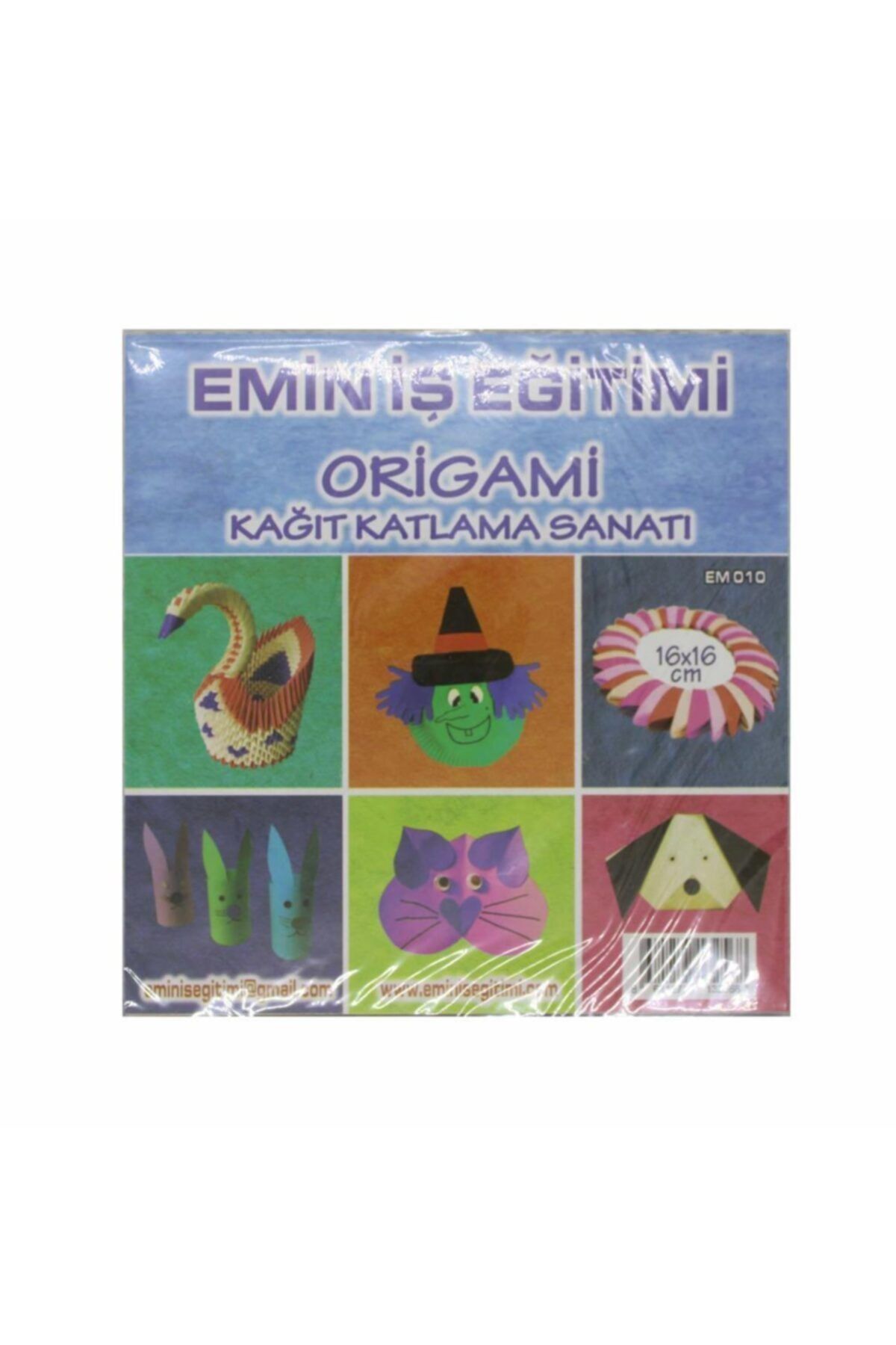 Emin İş Eğitim Renkli Origami Kağıdı 70 gr 16*16 cm 30 Adet