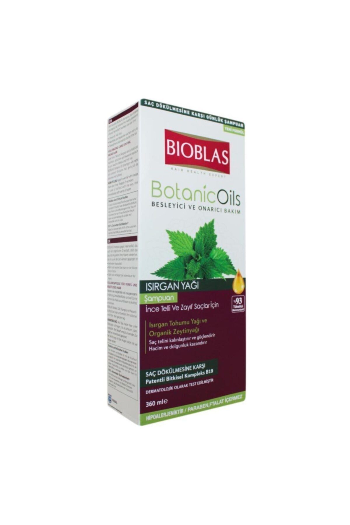 Bioblas Botanic Oils Isırgan Yağlı Şampuanı 360 ml