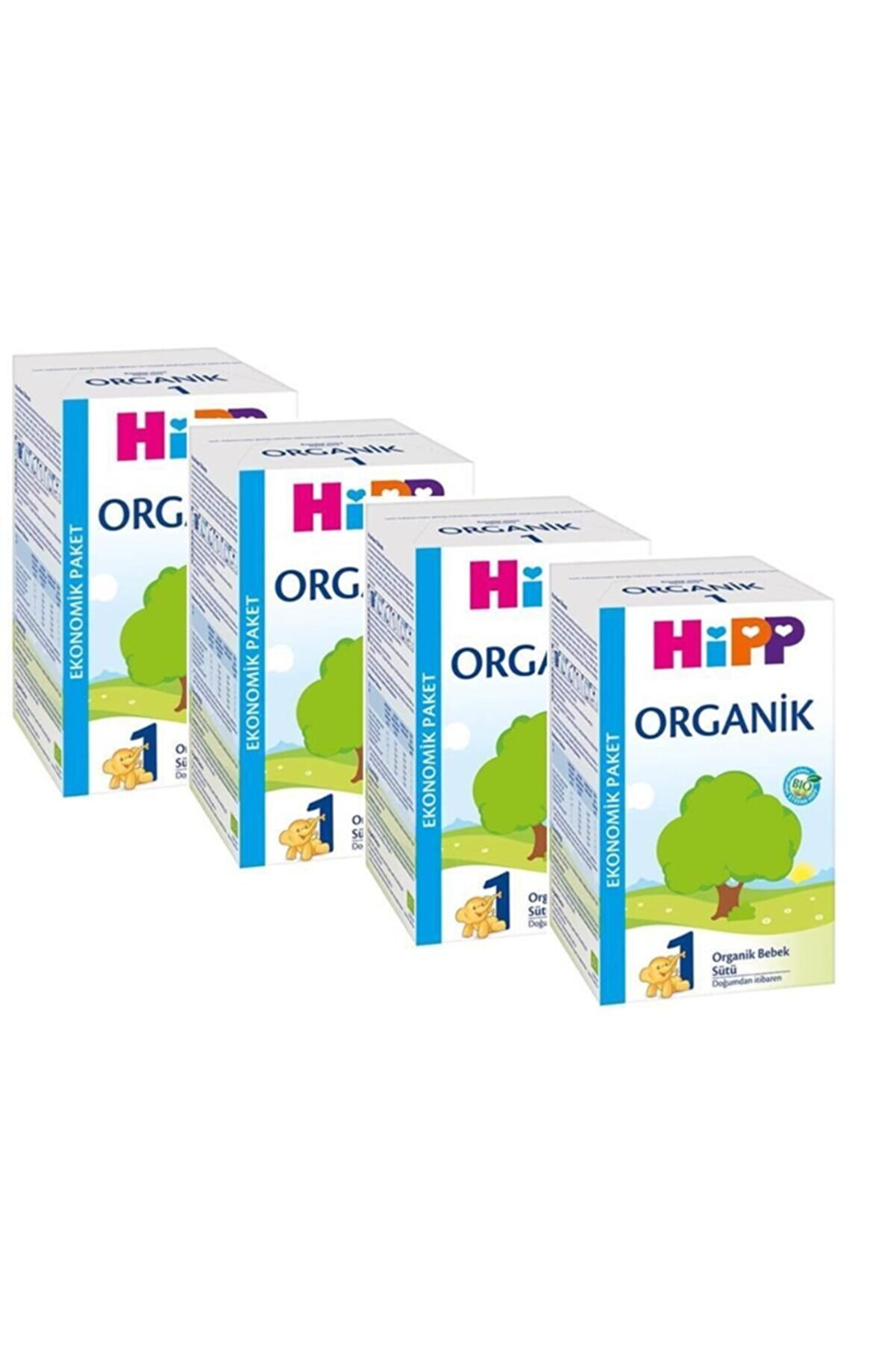 Hipp 1 Organik Bebek Sütü 600 gr 4'lü