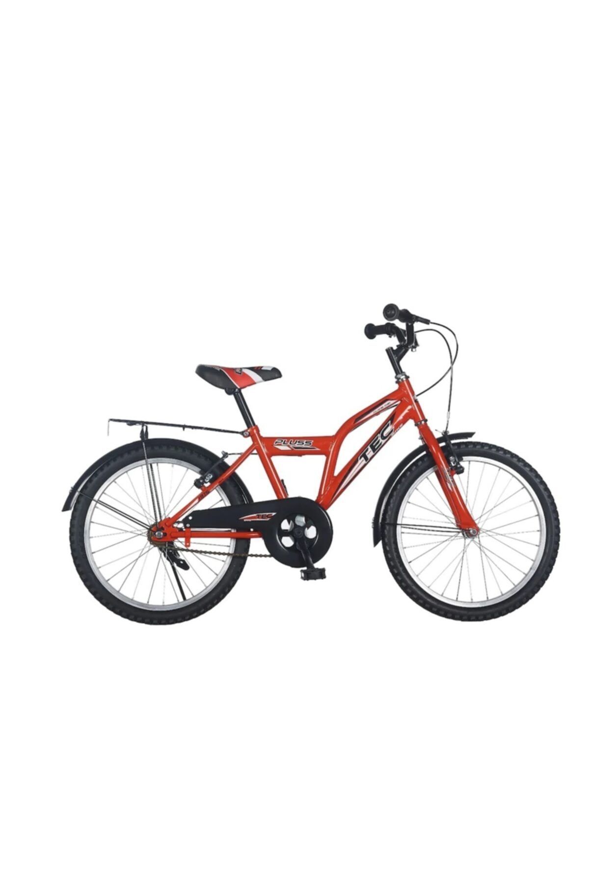 Tec Plus 20 Jant Kırmızı Bagajlı Çamurluklu Bisiklet Erkek - Kız Çocuk Bisikleti 6-8 Yaş V Fren