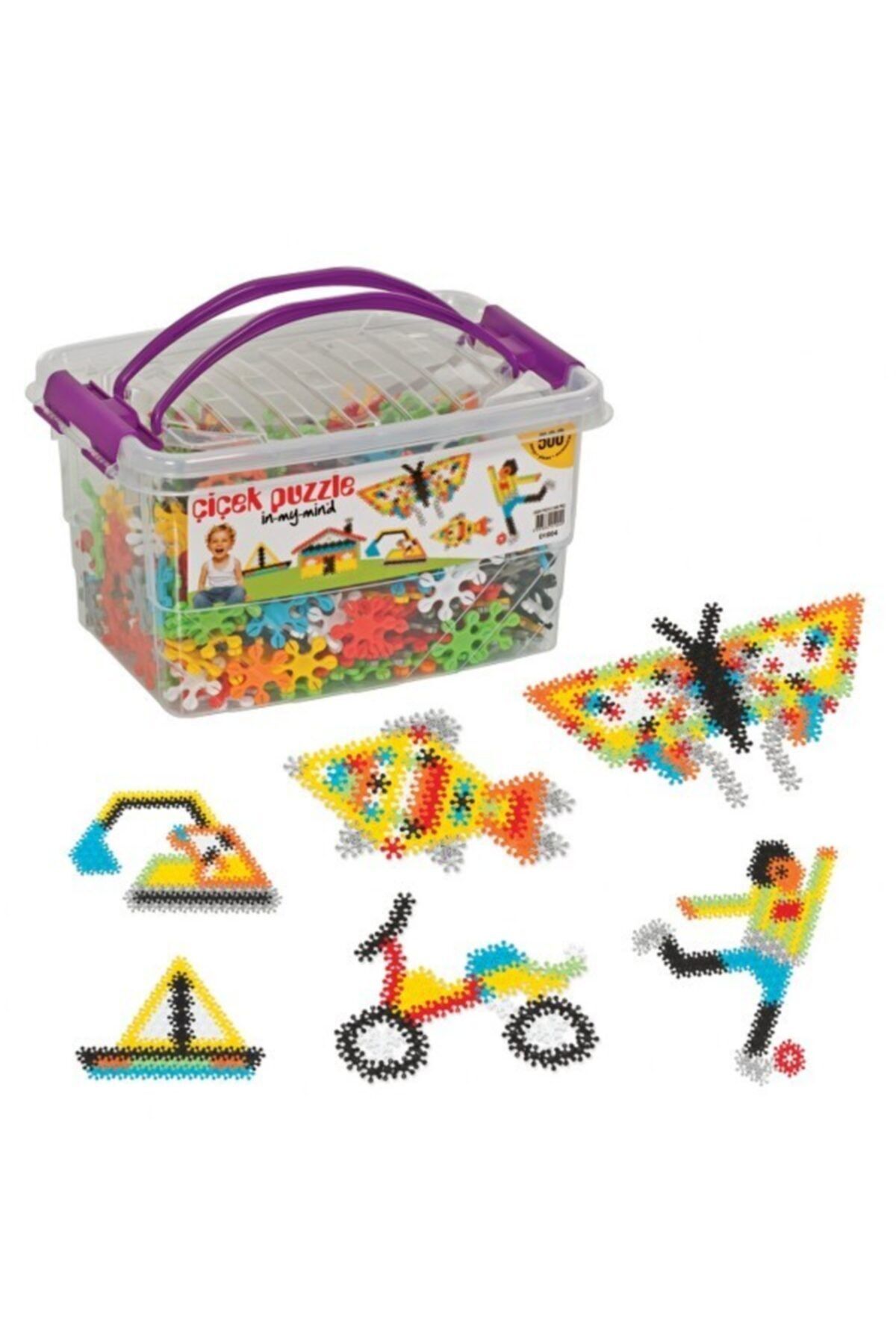 DEDE Oyuncak Çiçek Puzzle Büyük Box 500 Parça Eğitici Bloklar Oyun Seti